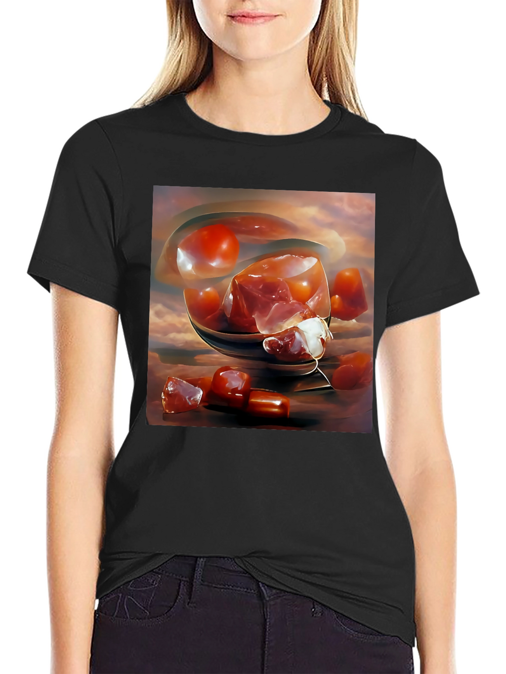 Abstract Fruit Art Print T-Shirt