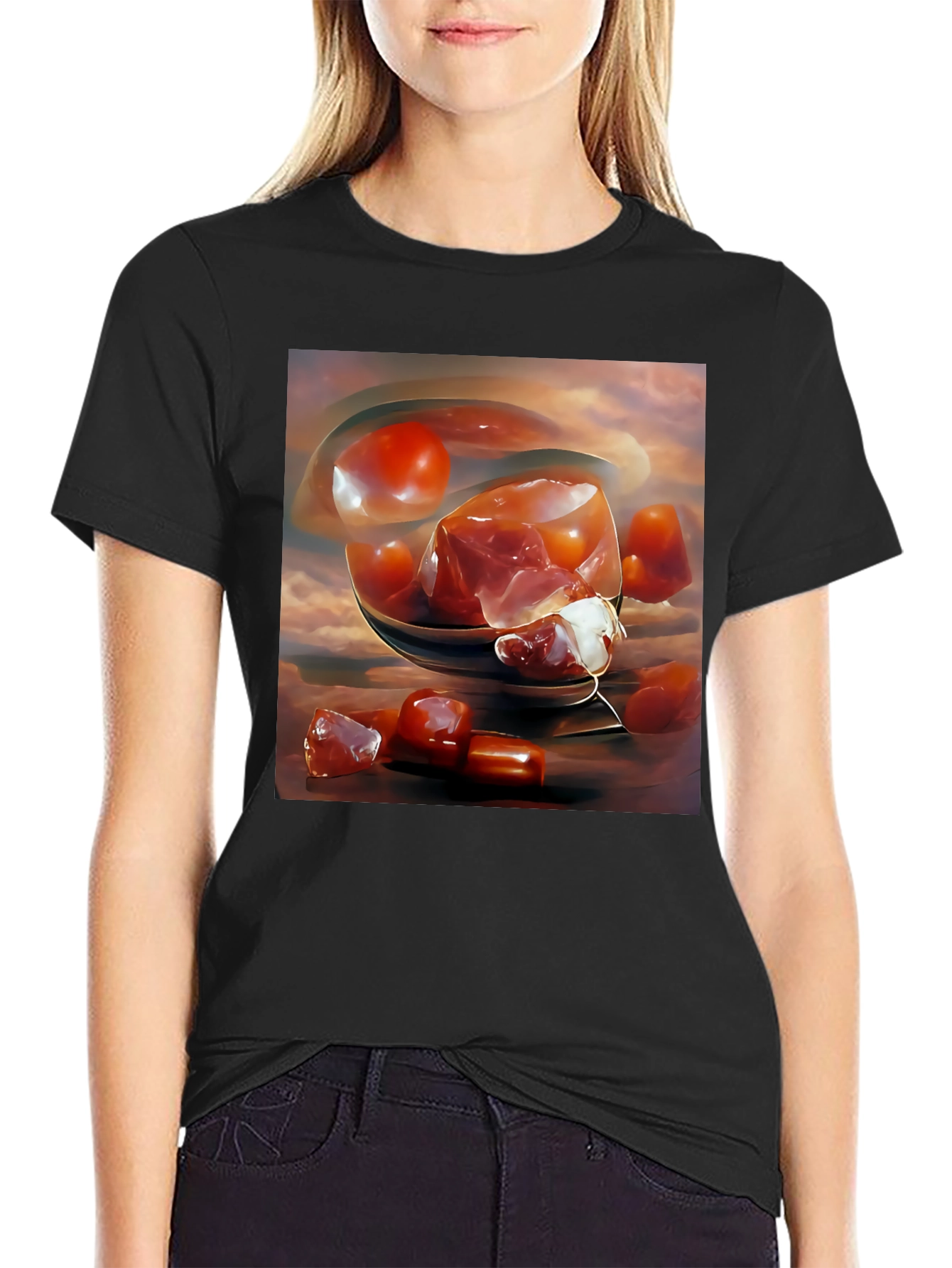 Abstract Fruit Art Print T-Shirt