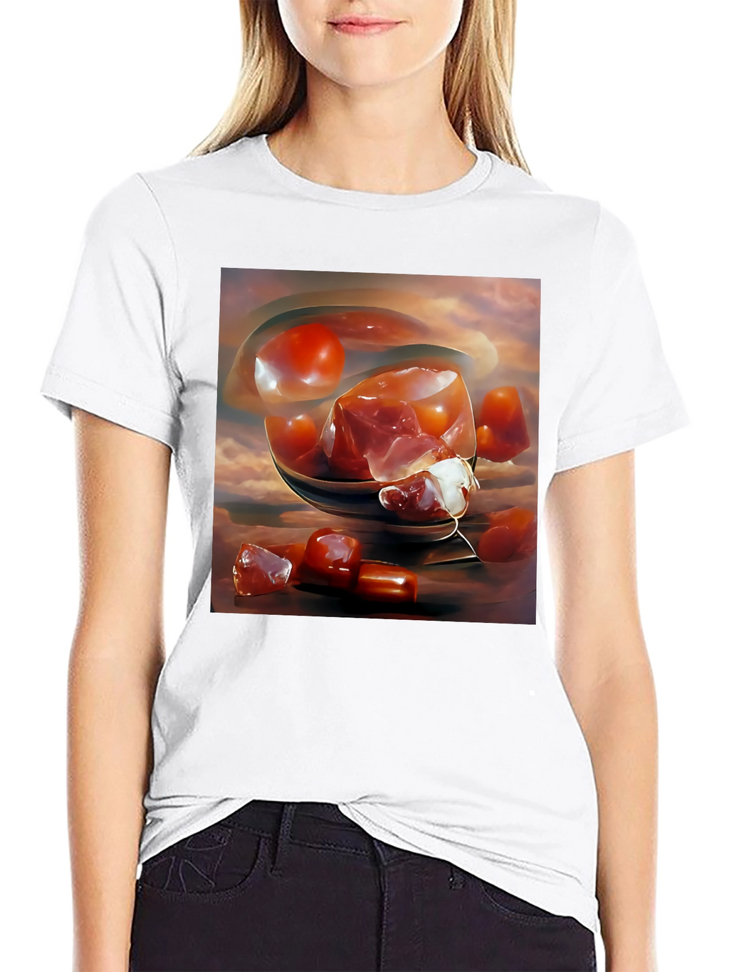 Abstract Fruit Art Print T-Shirt