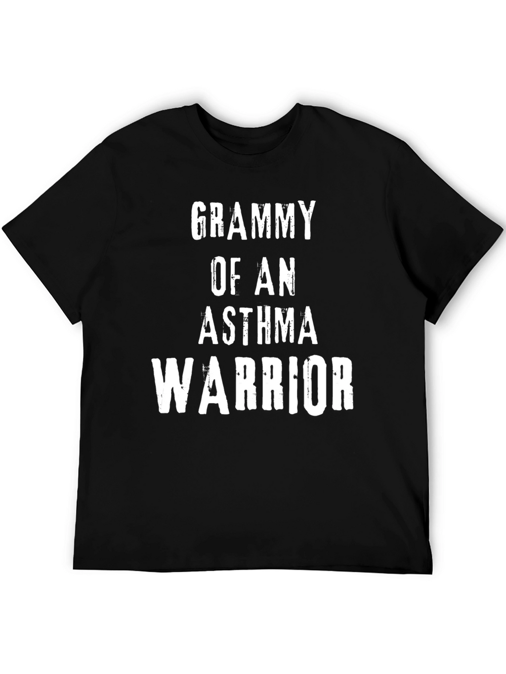Grammy of an Asthma Warrior Black T-Shirt