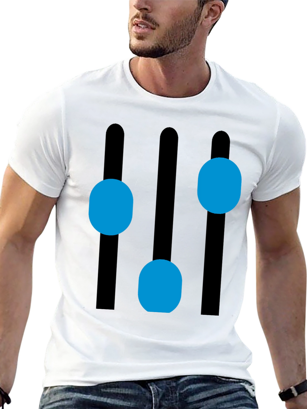 Modern Equalizer T-Shirt - Black Graphic Tee