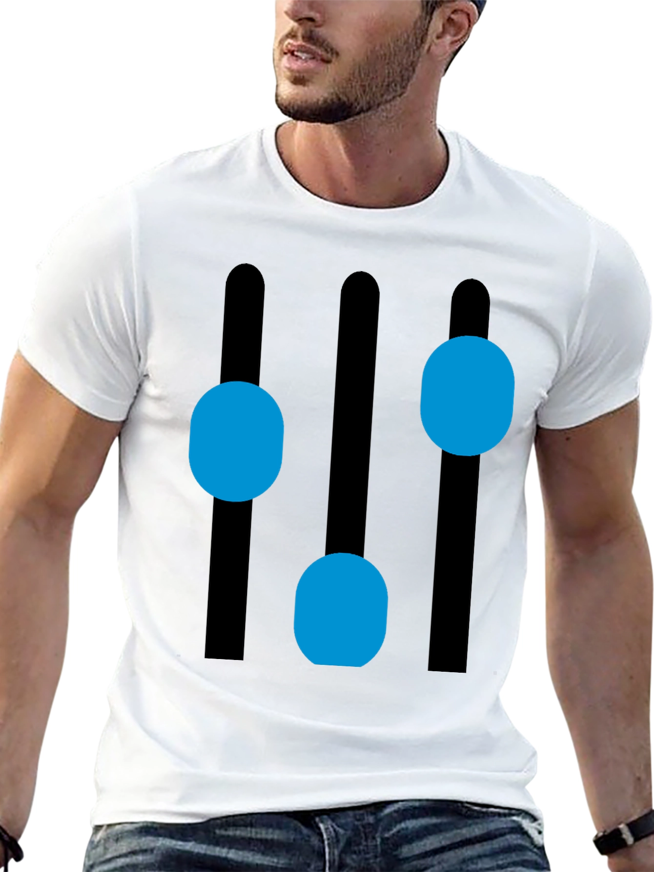 Modern Equalizer T-Shirt - Black Graphic Tee