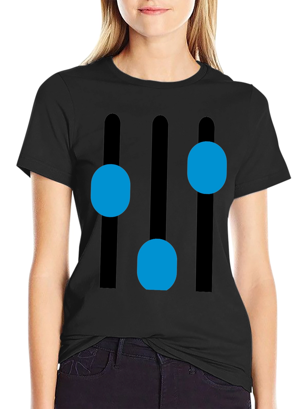 Modern Equalizer T-Shirt - Black Graphic Tee