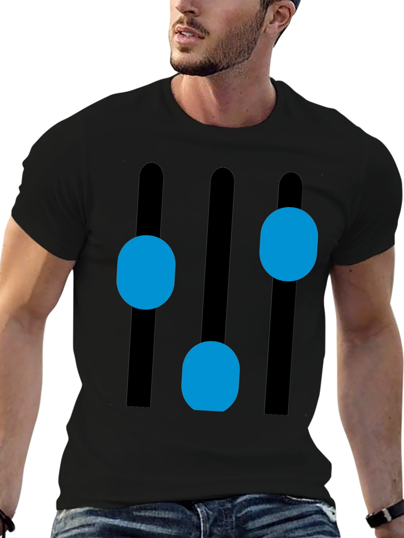 Modern Equalizer T-Shirt - Black Graphic Tee