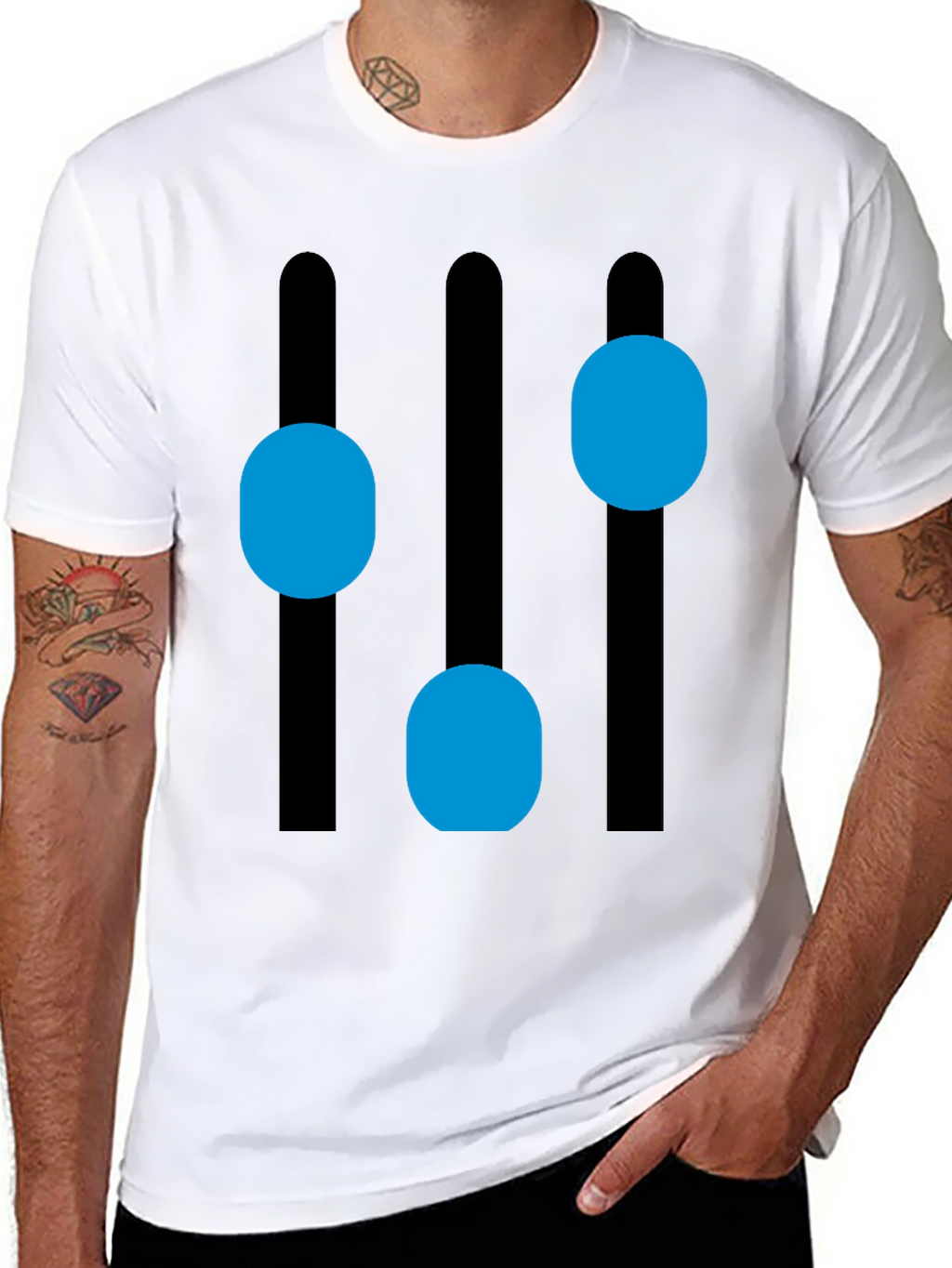 Modern Equalizer T-Shirt - Black Graphic Tee
