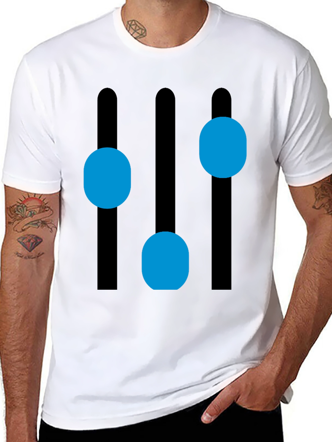 Modern Equalizer T-Shirt - Black Graphic Tee