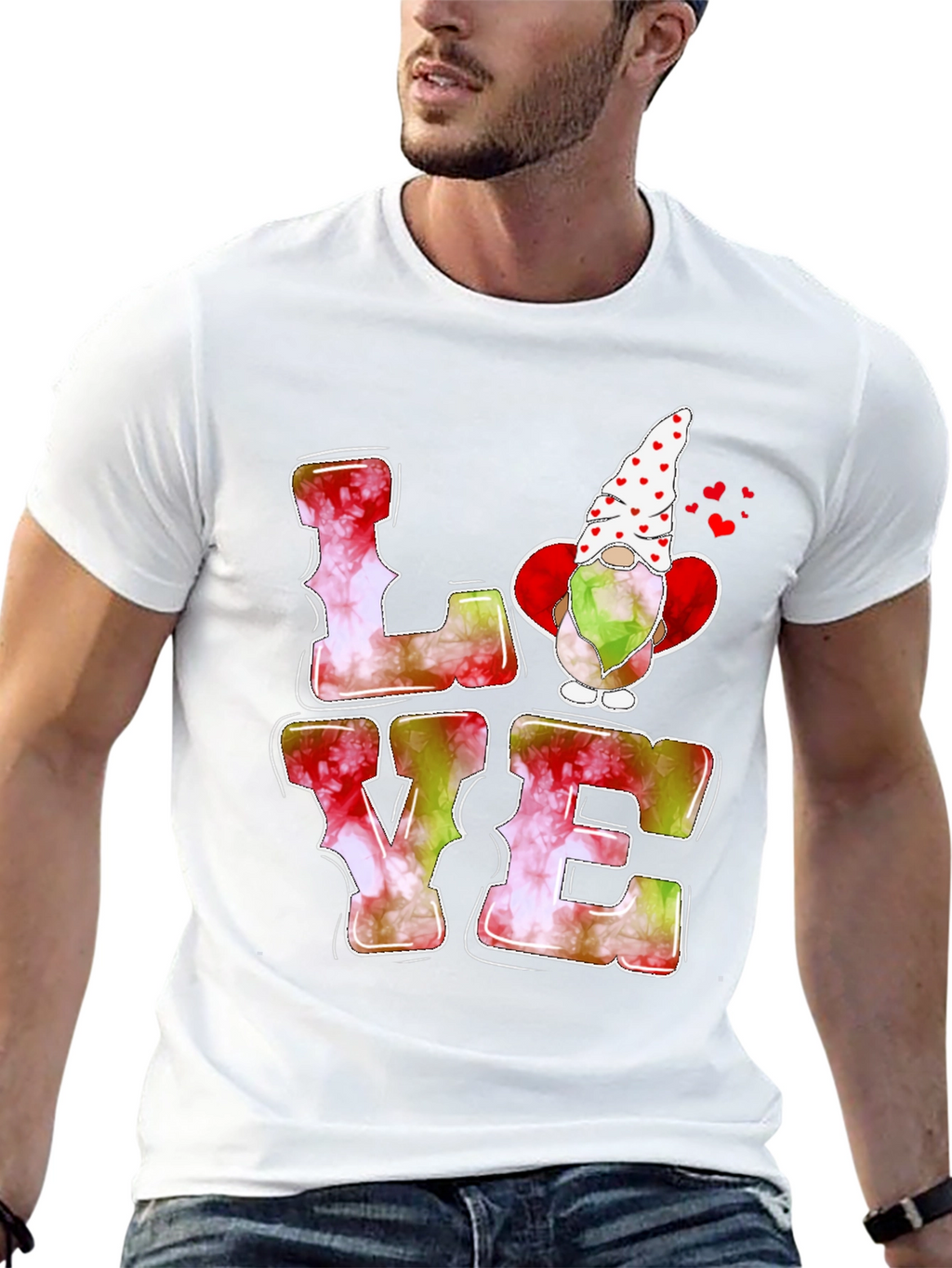 LOVE Gnome Graphic T-Shirt