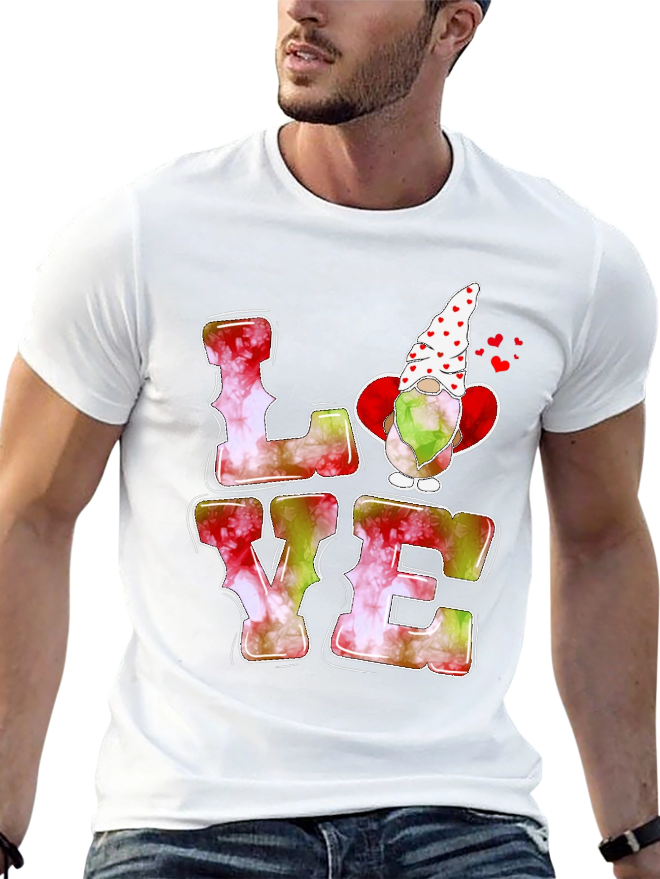 LOVE Gnome Graphic T-Shirt