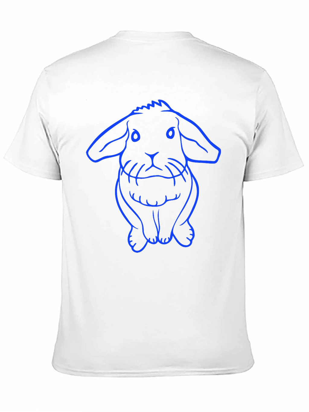 Rabbit Graphic Tee - Black Cotton Casual Wear