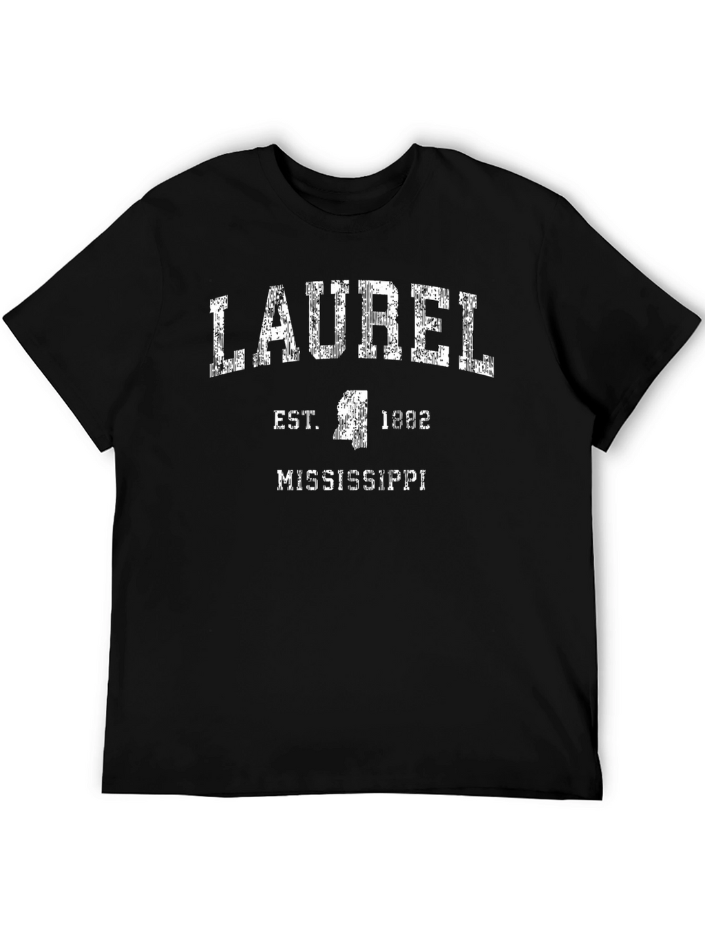 Laurel Mississippi Est. 1882 Black T-Shirt