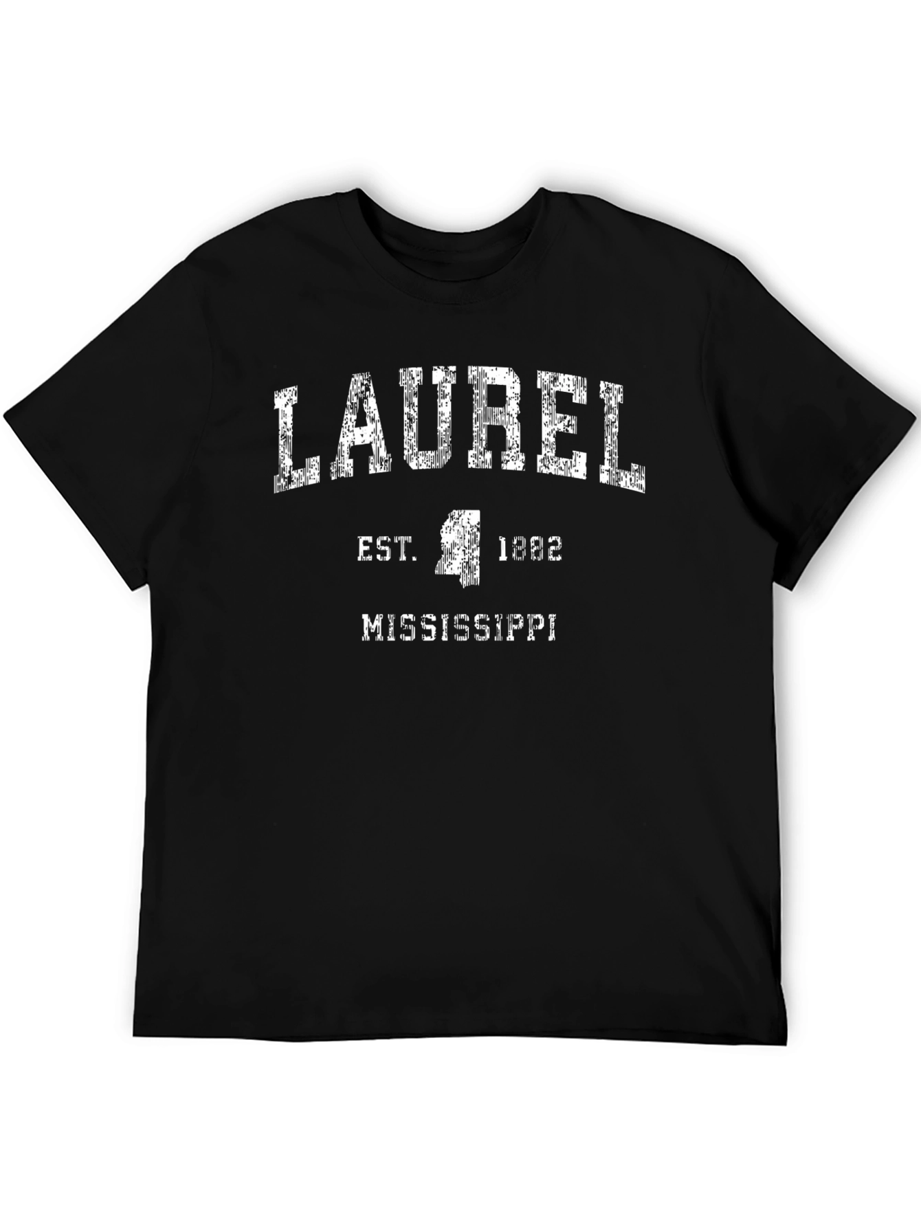 Laurel Mississippi Est. 1882 Black T-Shirt