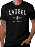 Laurel Mississippi Est. 1882 Black T-Shirt