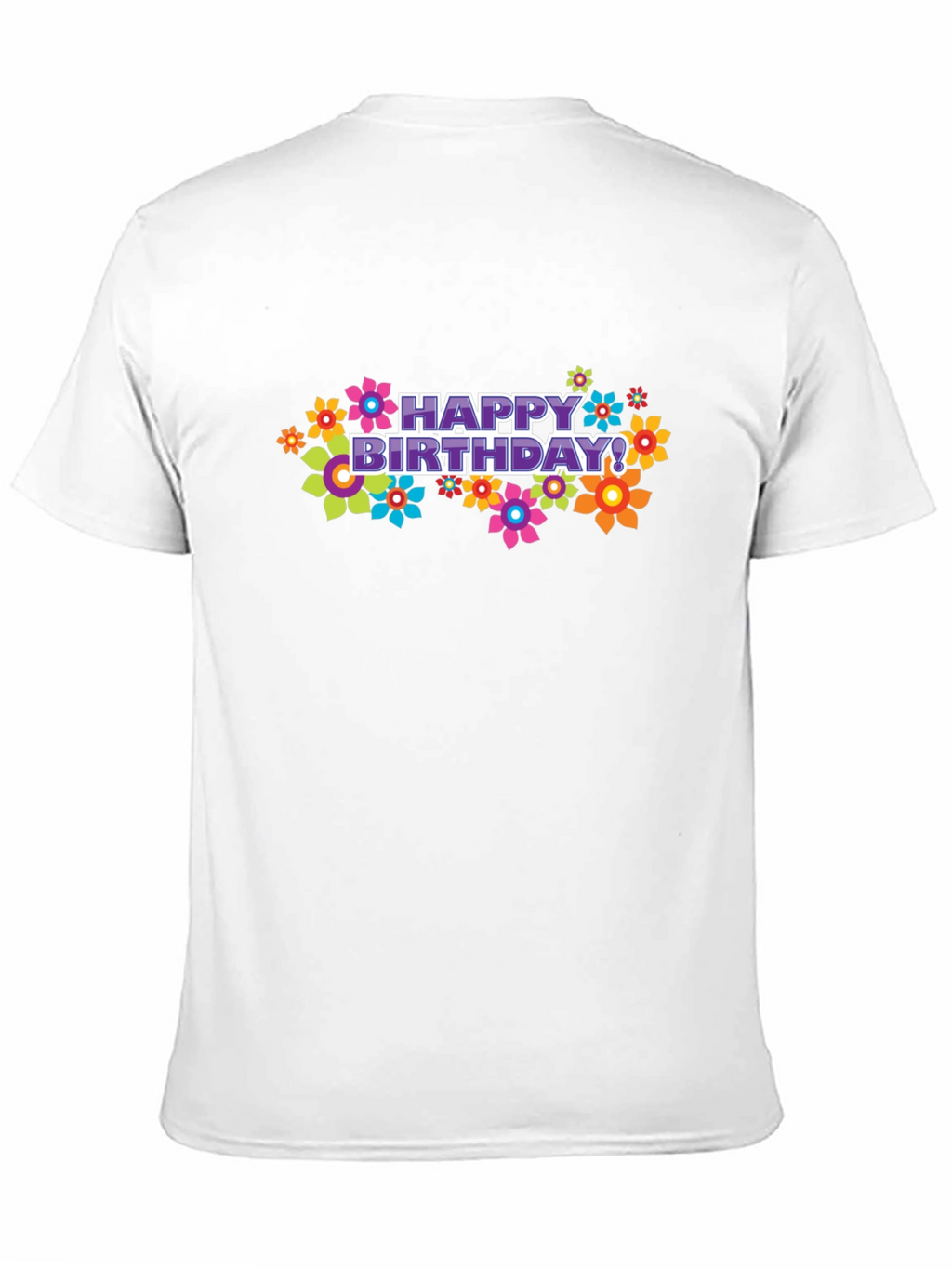 Happy Birthday Floral Graphic T-Shirt