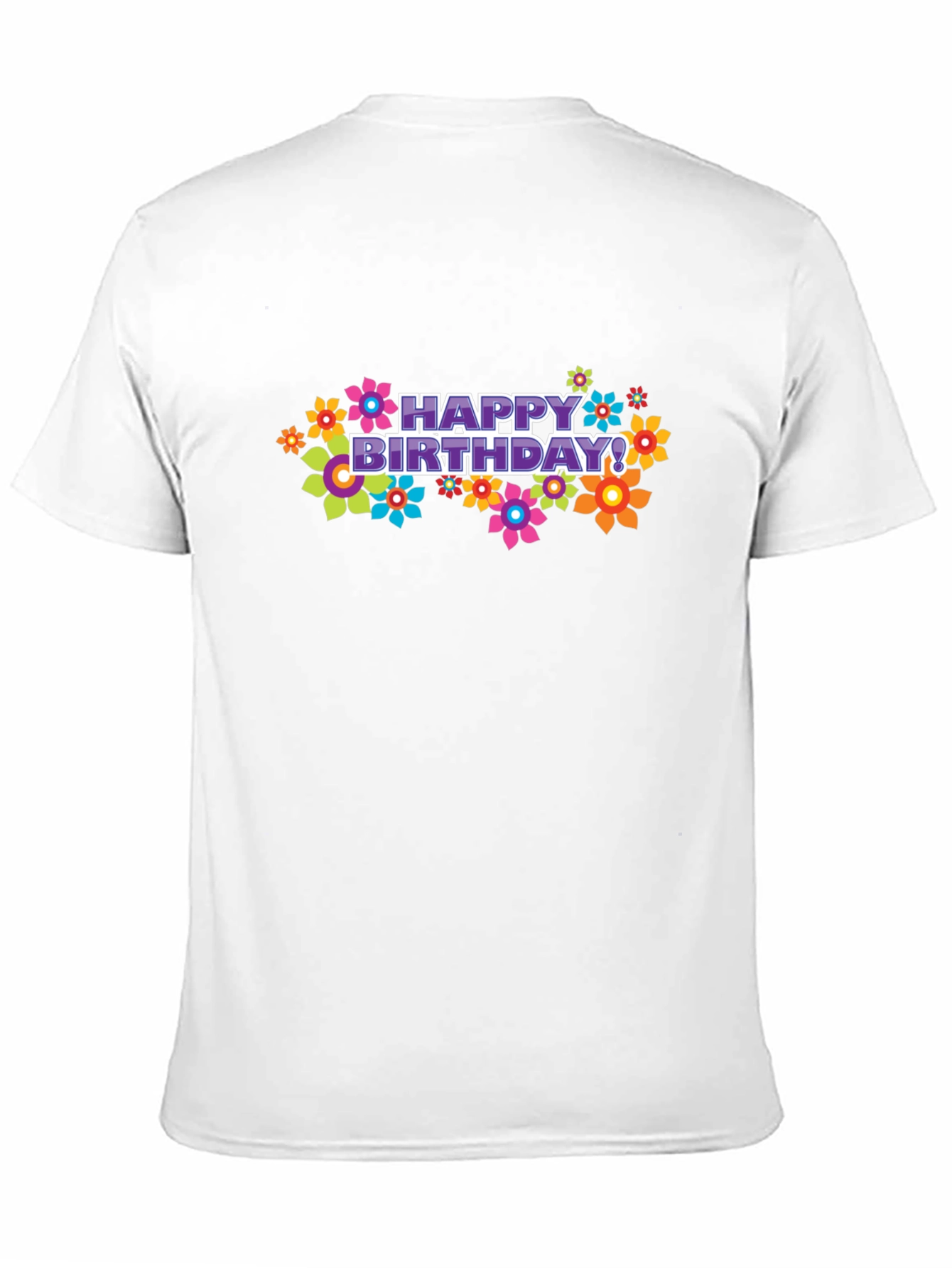 Happy Birthday Floral Graphic T-Shirt