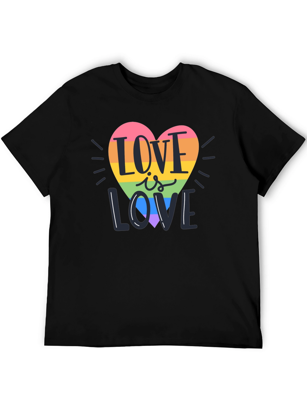 Love is Love Rainbow Heart T-Shirt