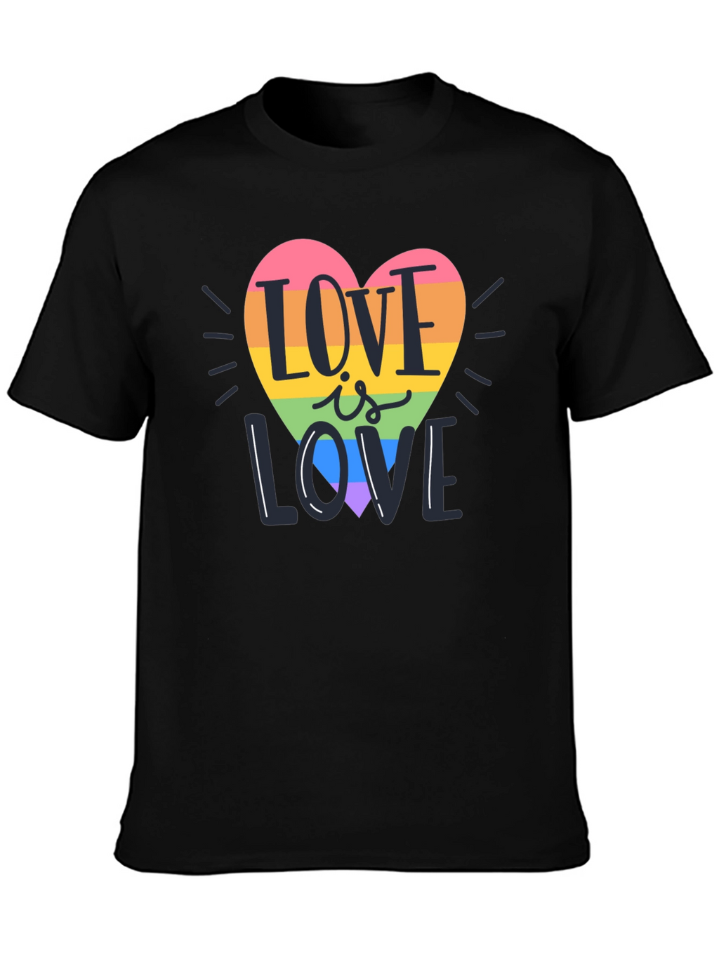 Love is Love Rainbow Heart T-Shirt