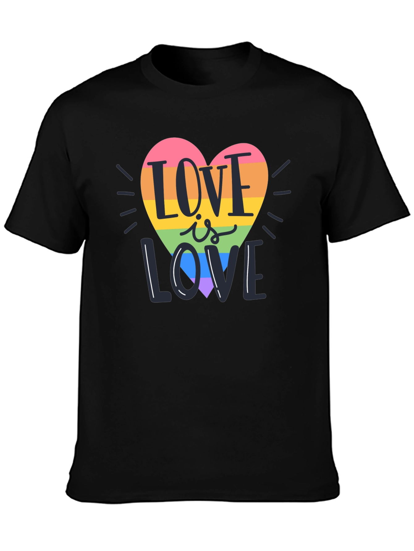 Love is Love Rainbow Heart T-Shirt