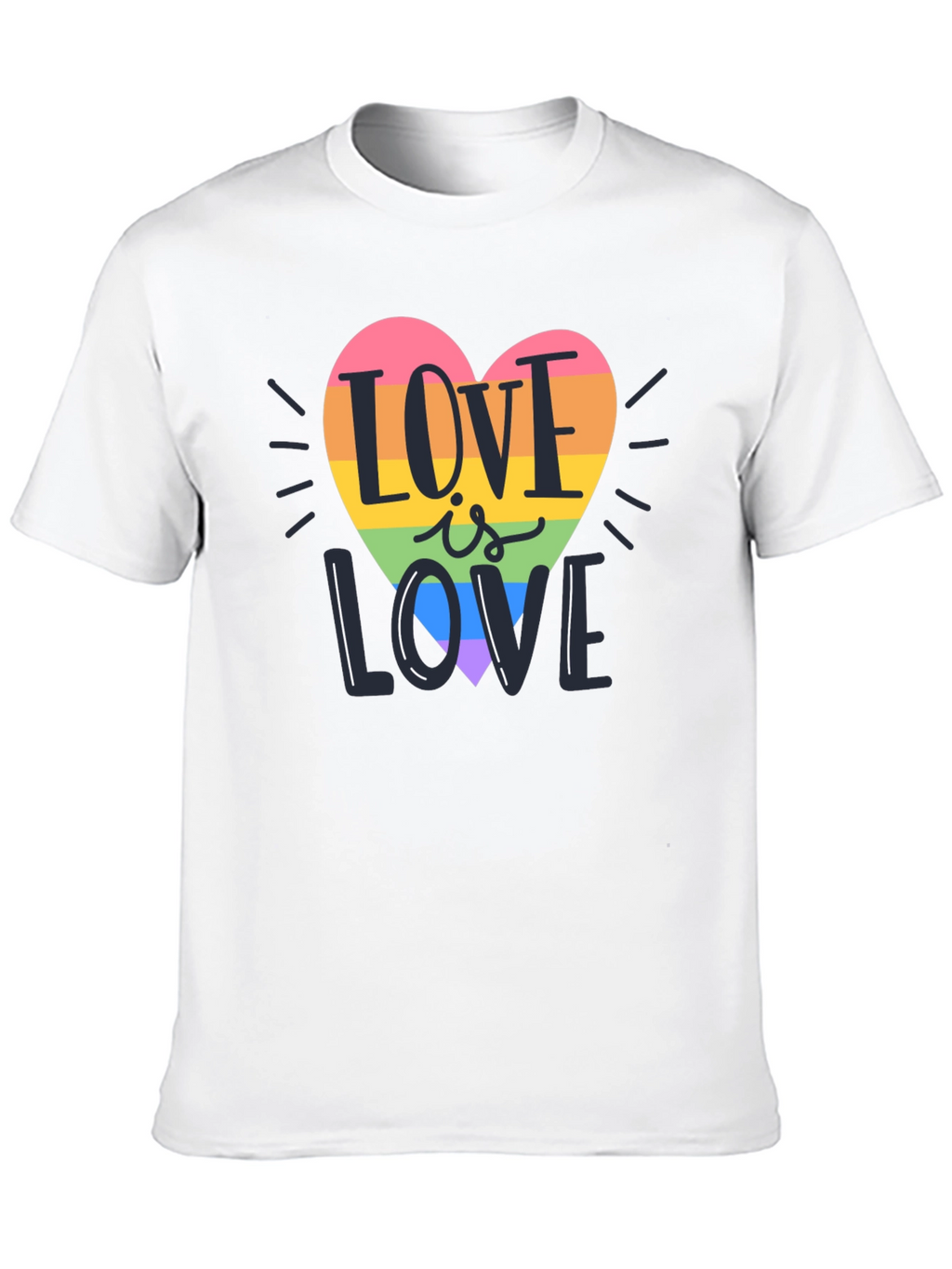 Love is Love Rainbow Heart T-Shirt