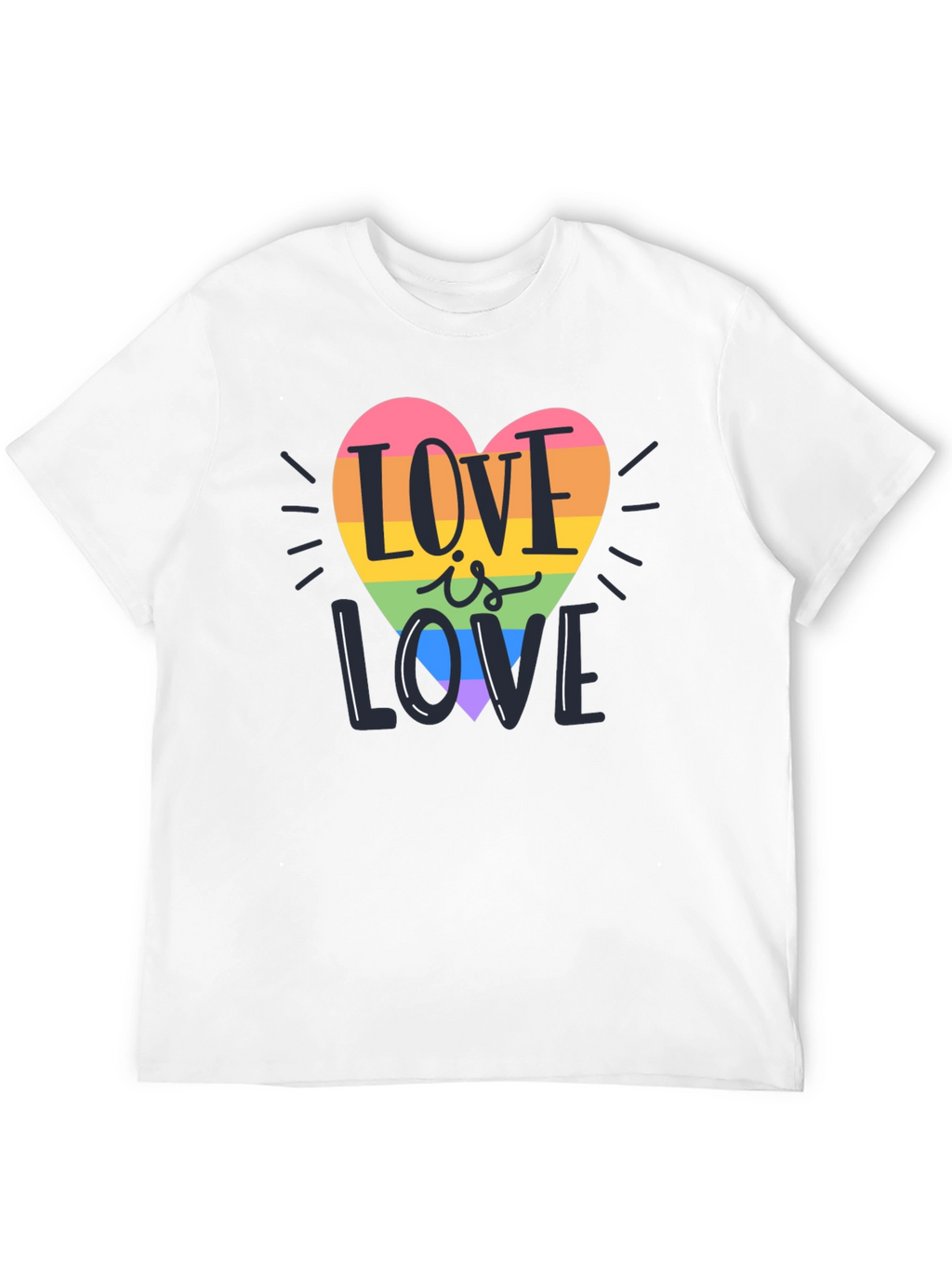 Love is Love Rainbow Heart T-Shirt
