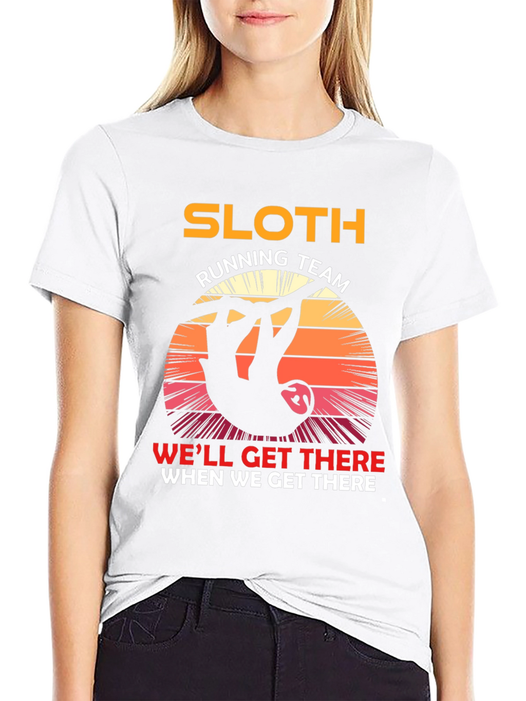 Sloth Running Team T-Shirt - Funny Novelty Tee