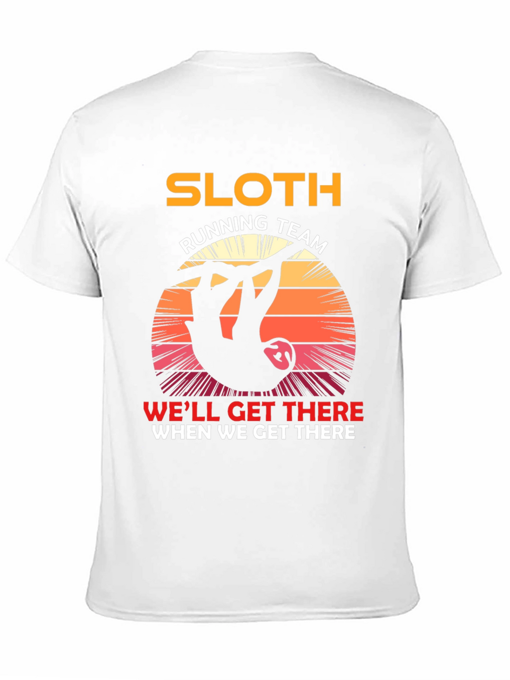 Sloth Running Team T-Shirt - Funny Novelty Tee