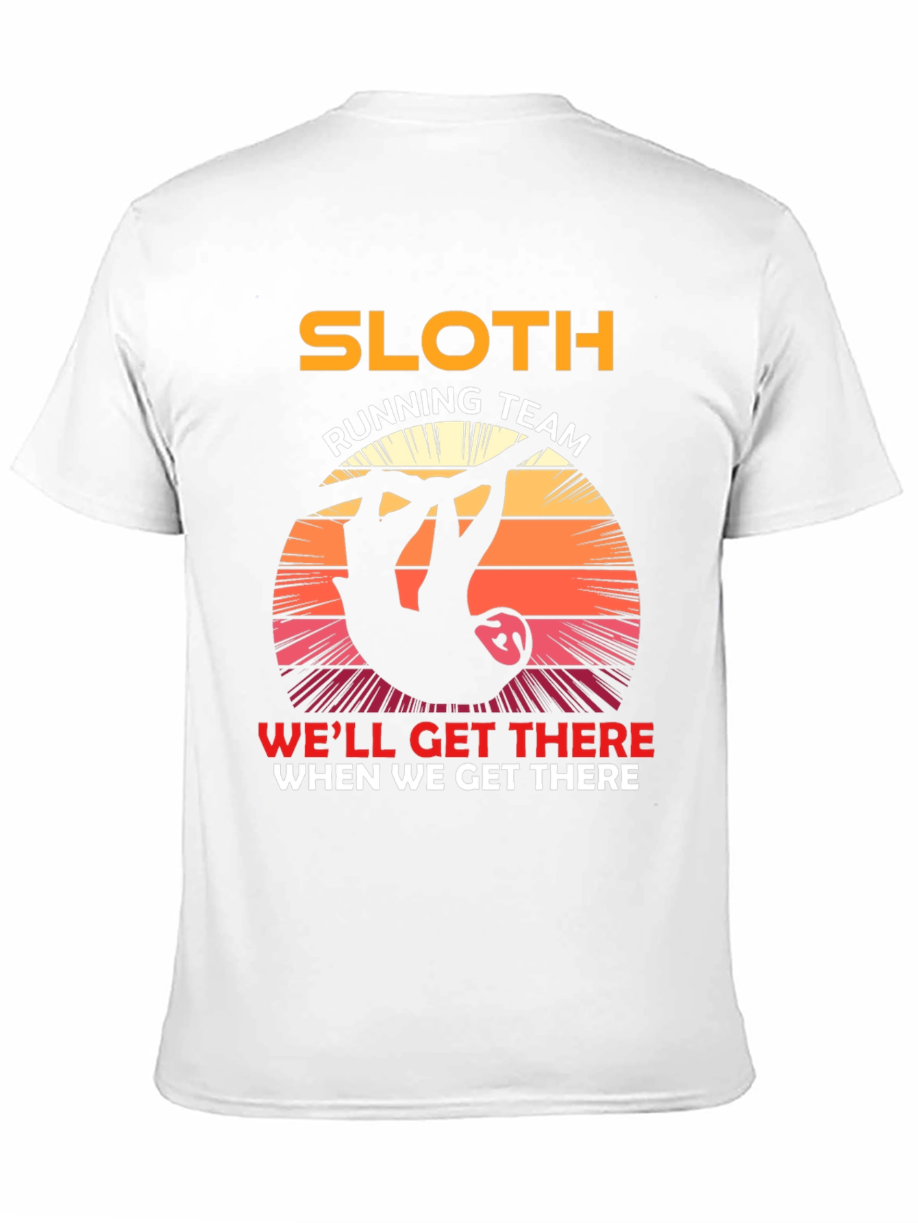 Sloth Running Team T-Shirt - Funny Novelty Tee