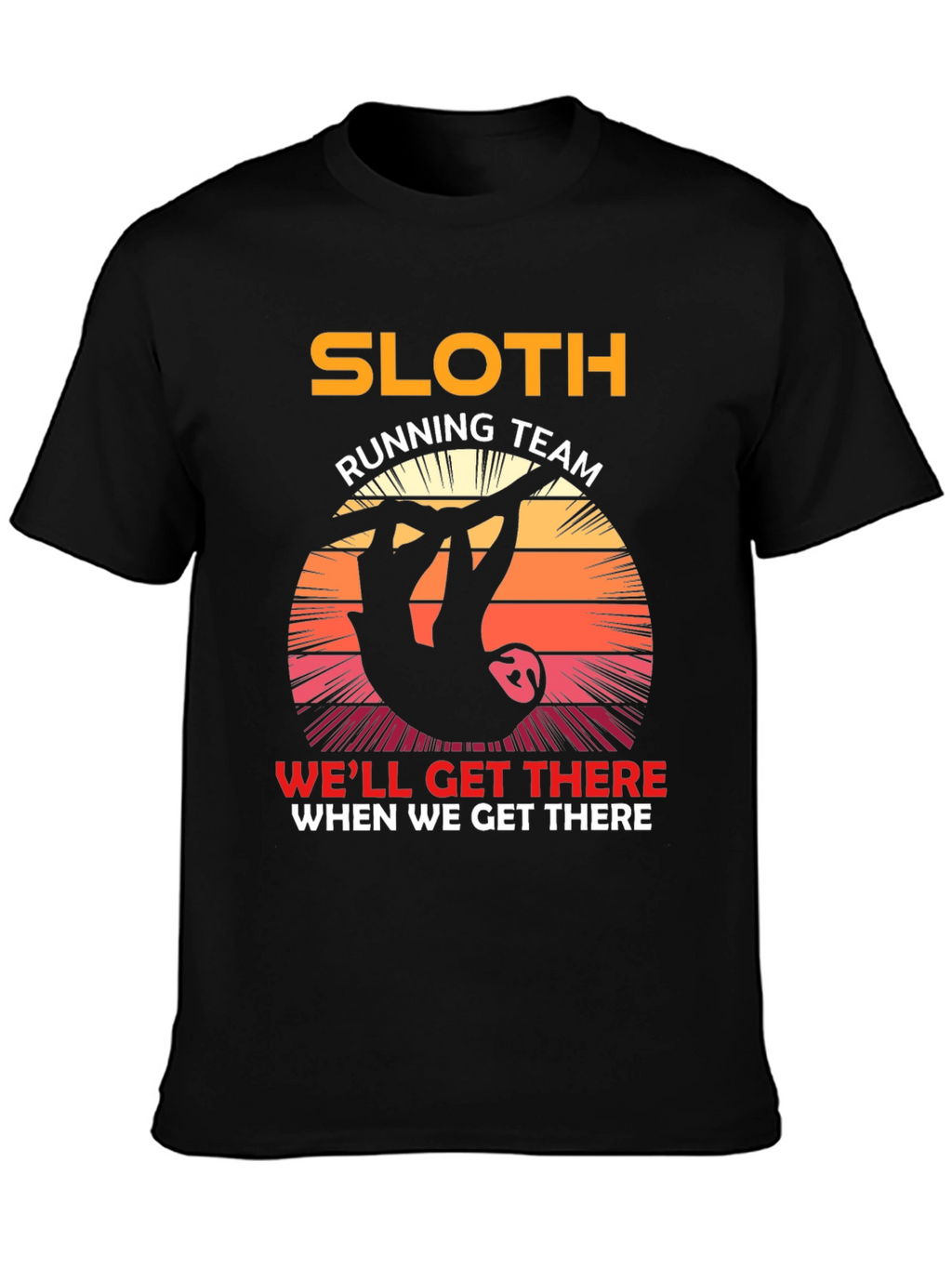 Sloth Running Team T-Shirt - Funny Novelty Tee