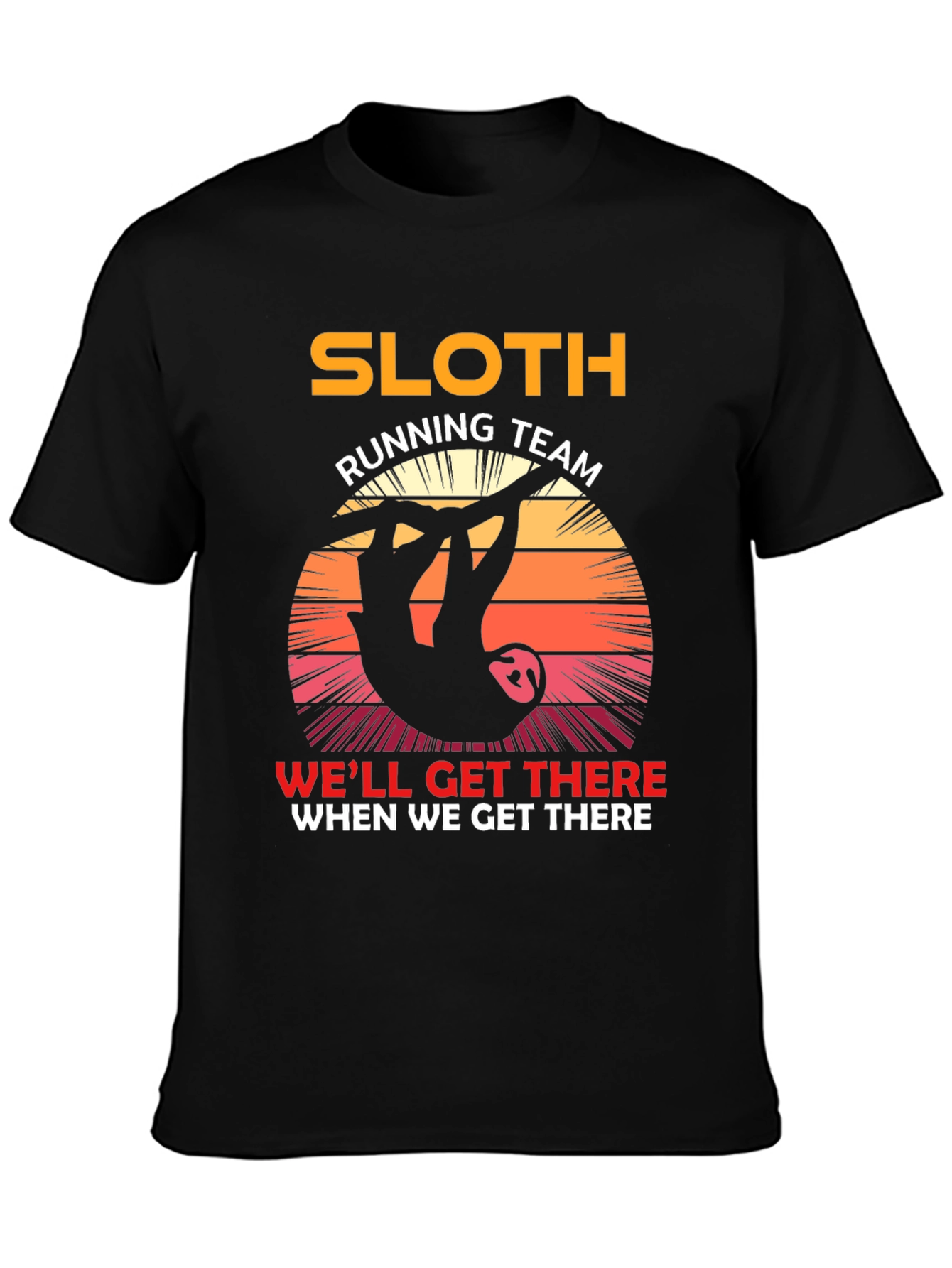 Sloth Running Team T-Shirt - Funny Novelty Tee