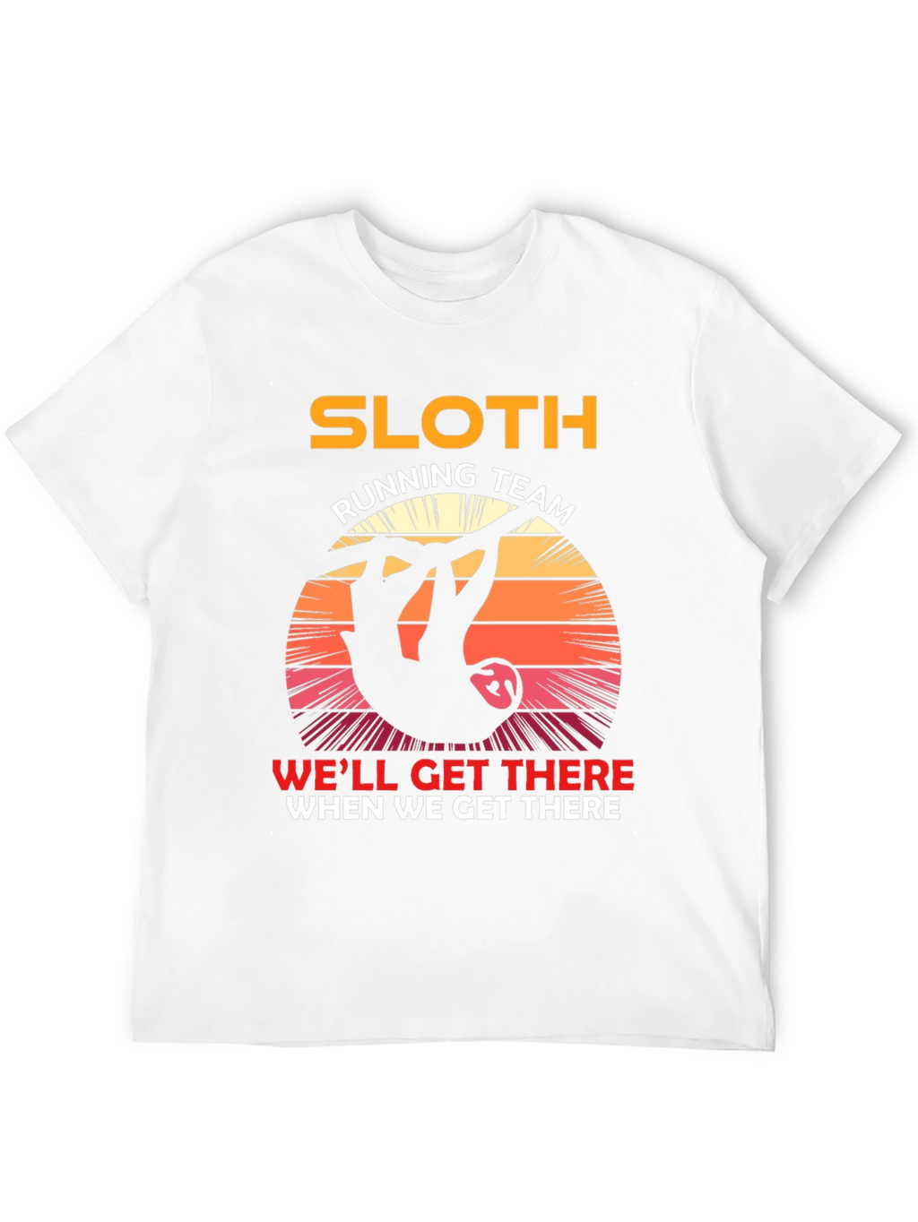 Sloth Running Team T-Shirt - Funny Novelty Tee