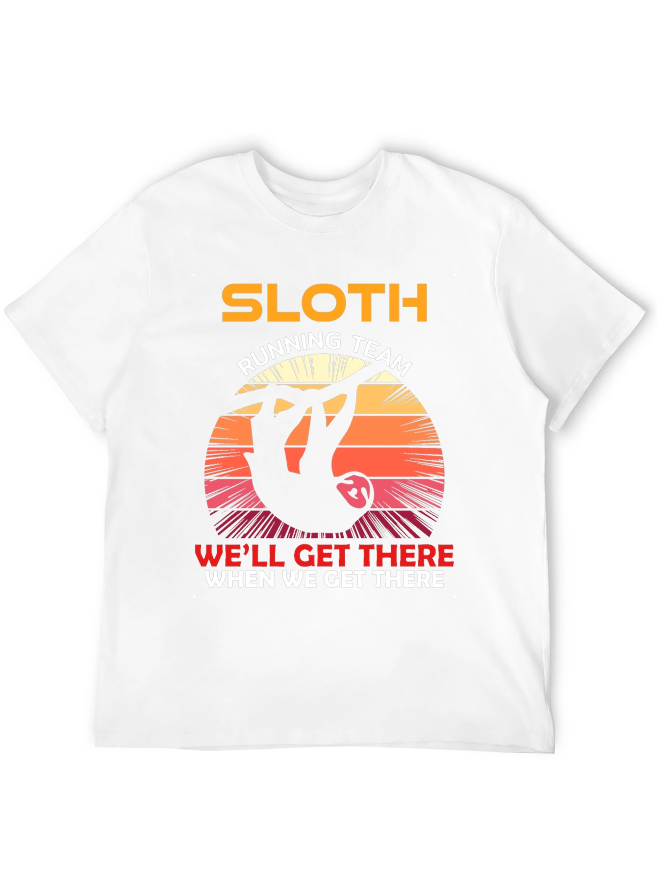 Sloth Running Team T-Shirt - Funny Novelty Tee