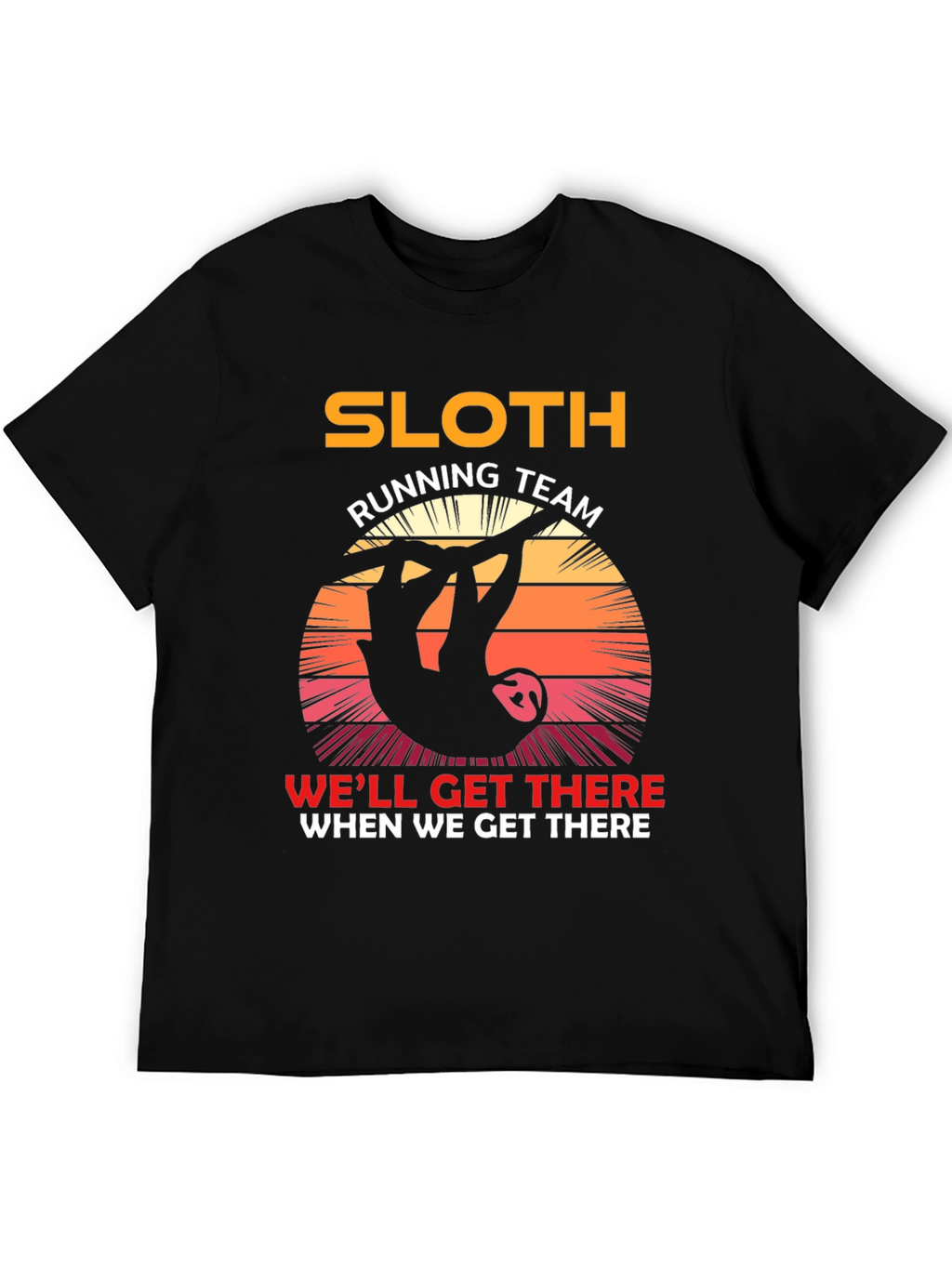Sloth Running Team T-Shirt - Funny Novelty Tee