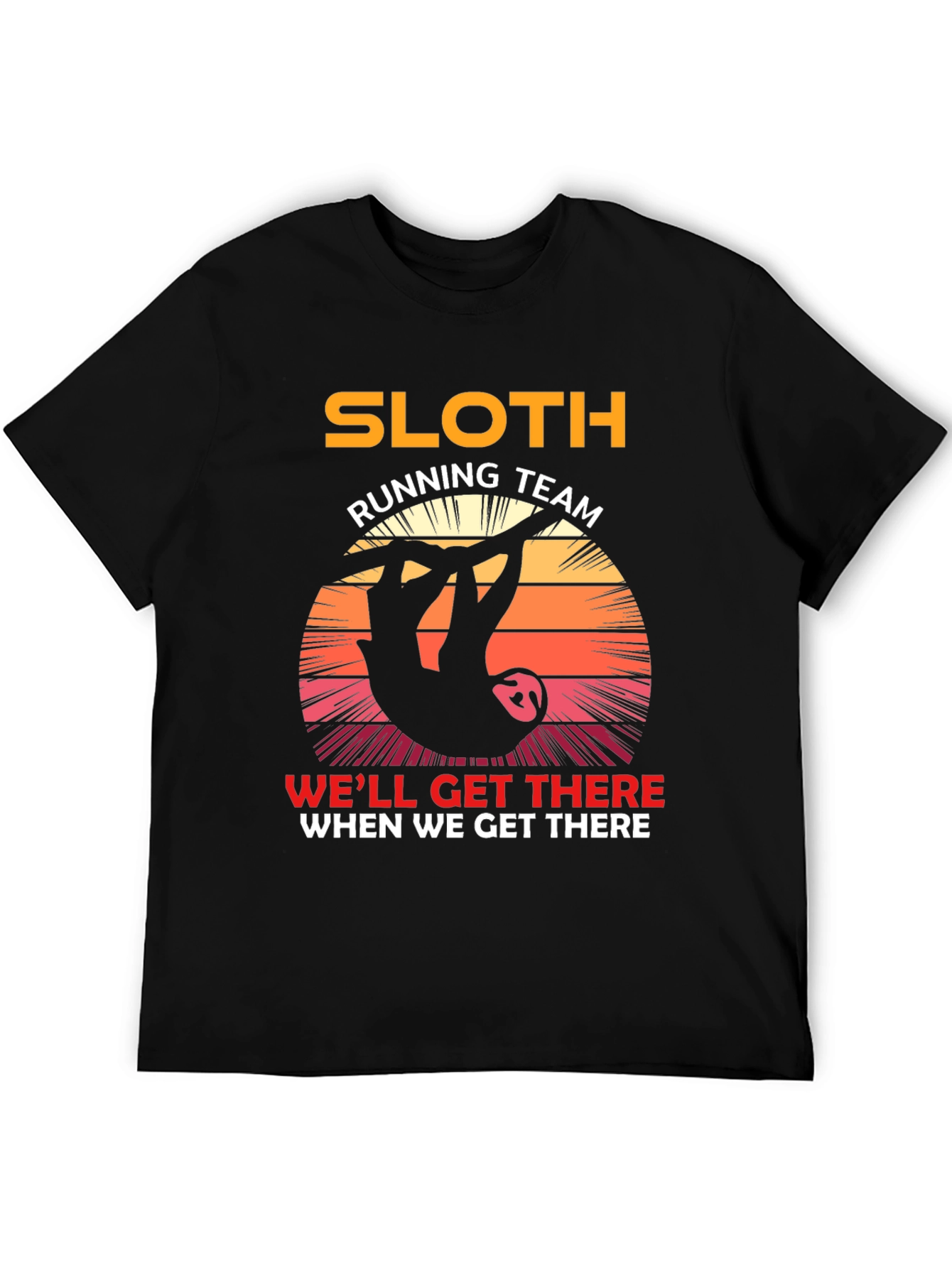 Sloth Running Team T-Shirt - Funny Novelty Tee