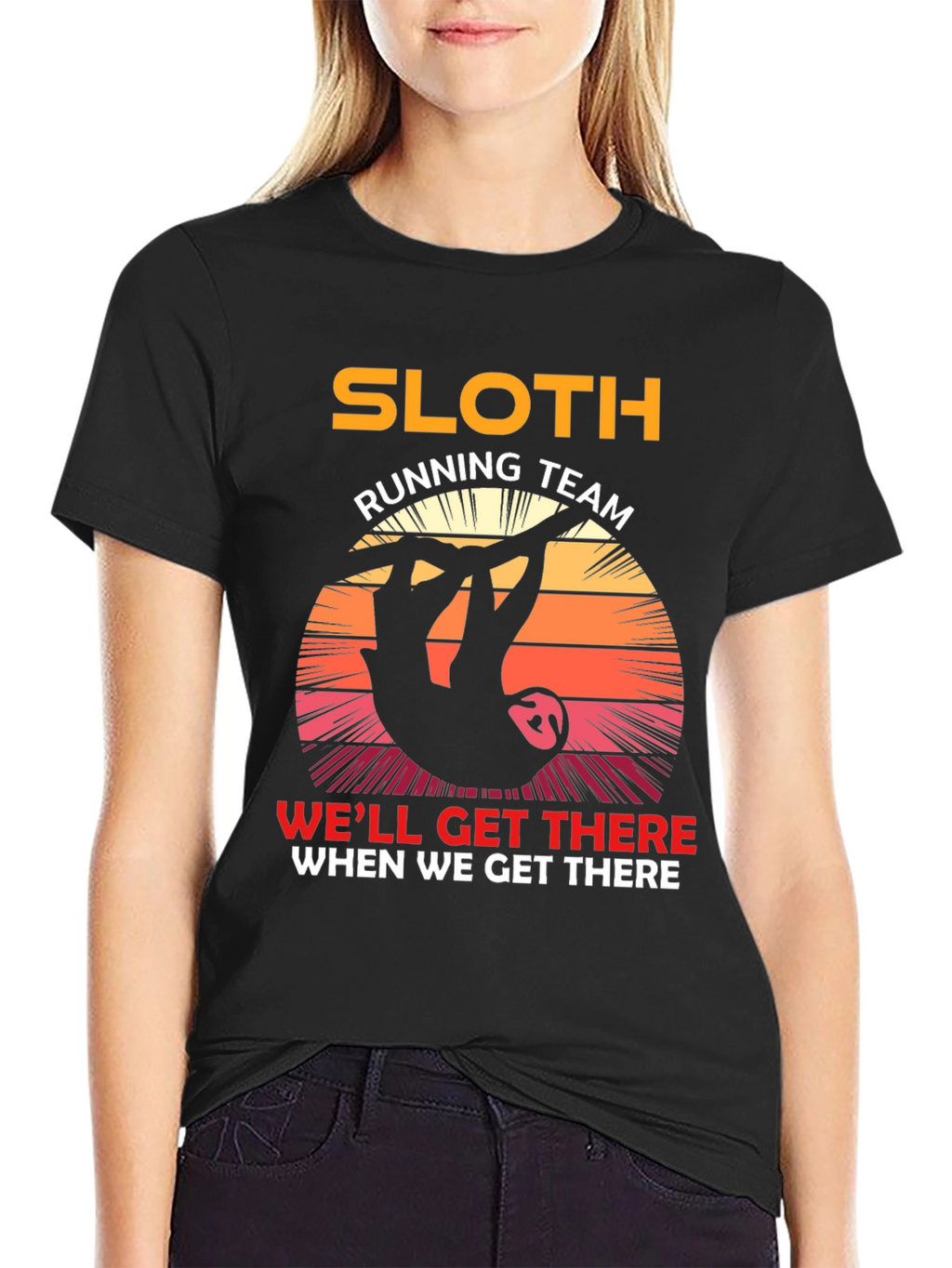 Sloth Running Team T-Shirt - Funny Novelty Tee