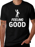 Feeling Good Black Graphic Tee