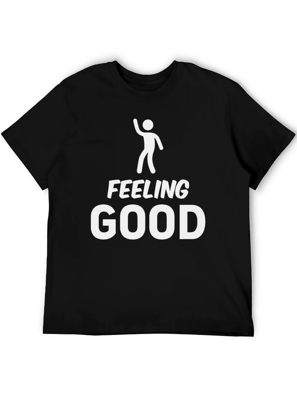 Feeling Good Black Graphic Tee