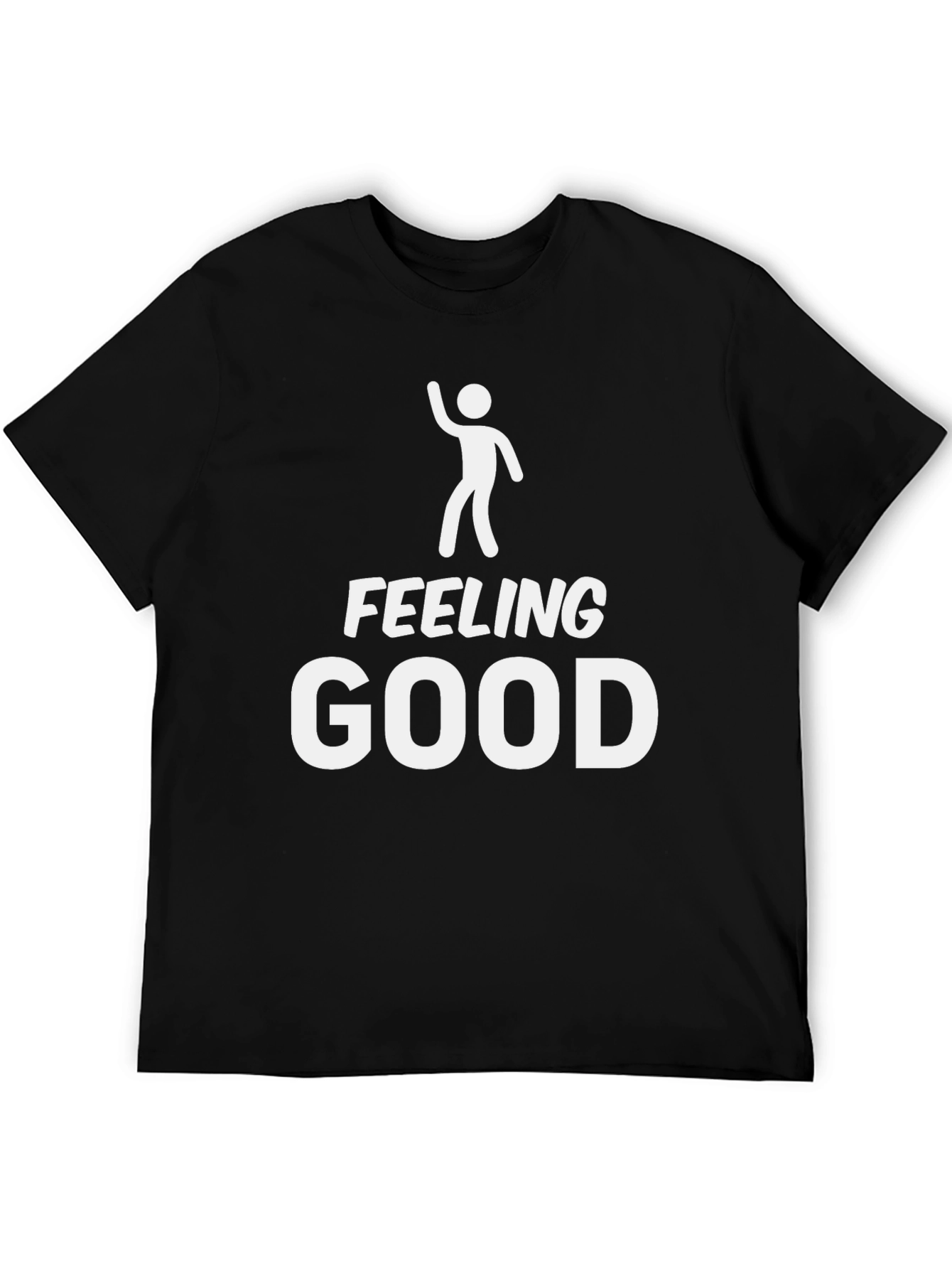 Feeling Good Black Graphic Tee