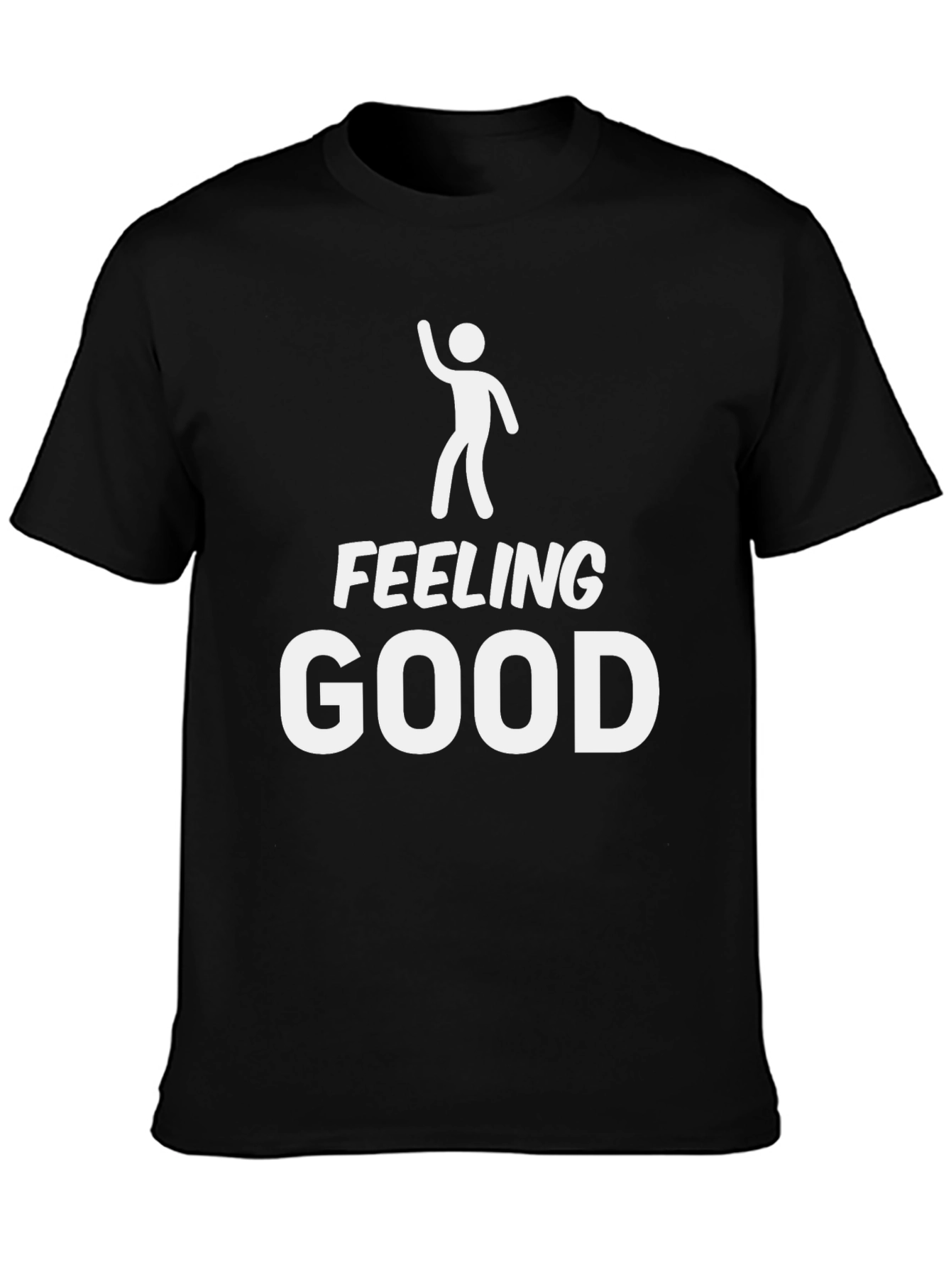 Feeling Good Black Graphic Tee