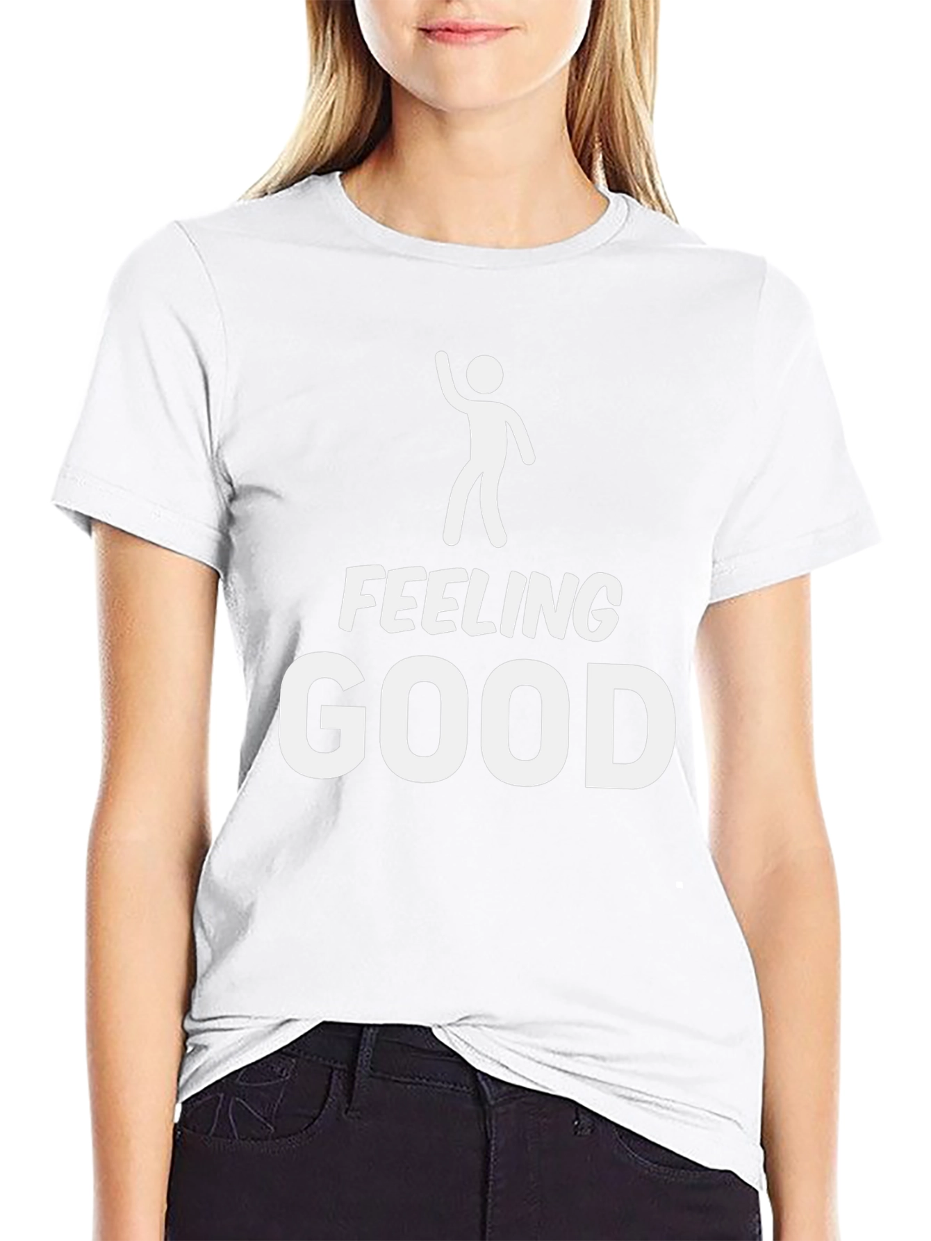 Feeling Good Black Graphic Tee