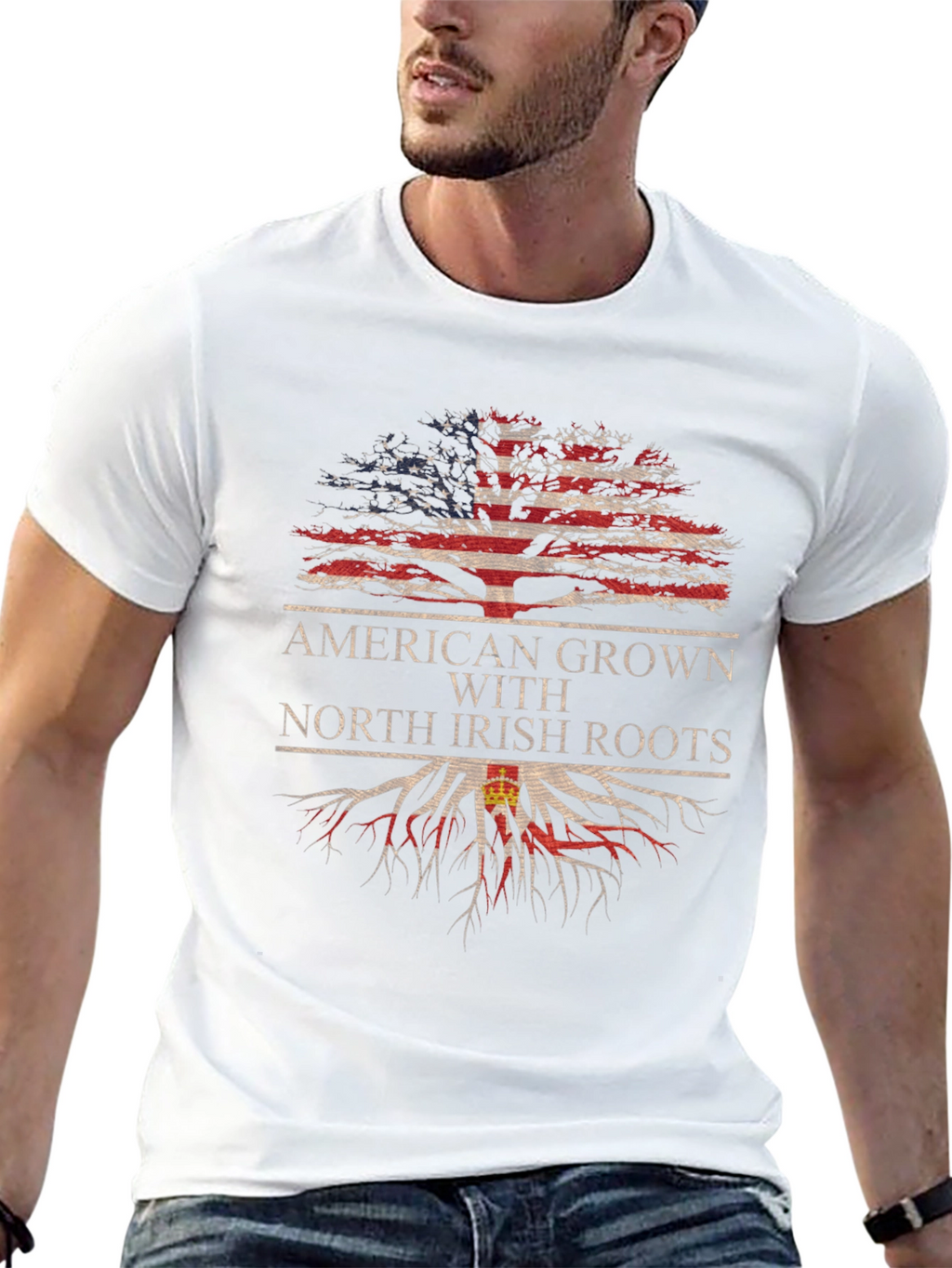 American Grown North Irish Roots T-Shirt