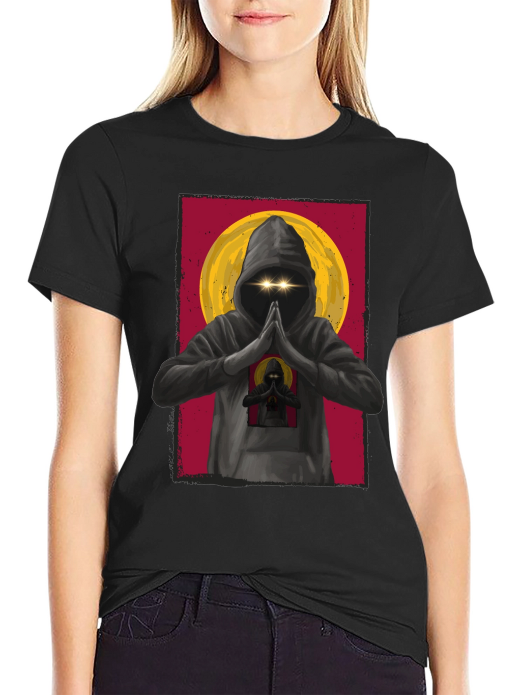 Mystic Monk T-Shirt: Urban Style Spiritual Design