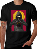 Mystic Monk T-Shirt: Urban Style Spiritual Design