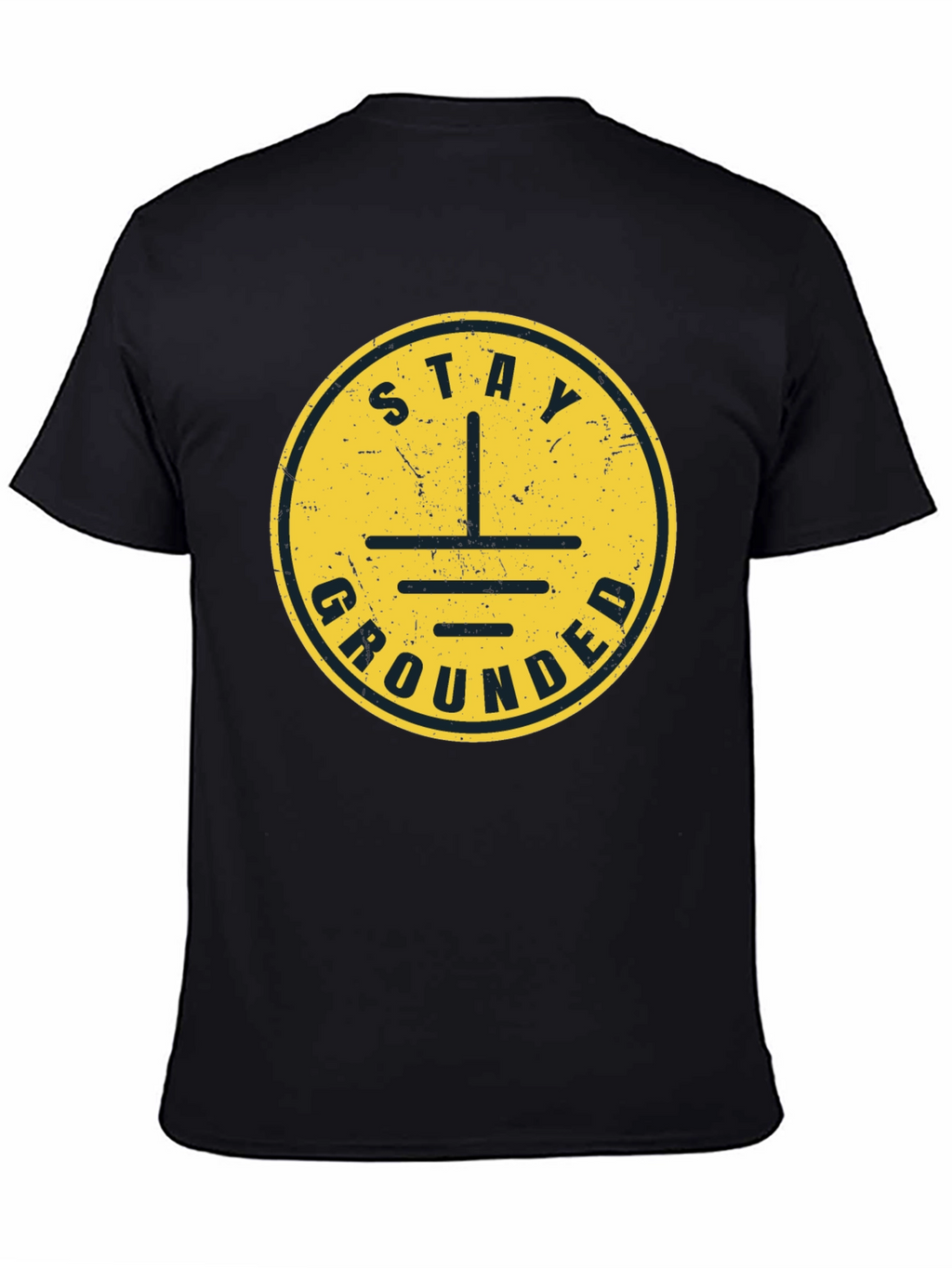 Stay Grounded T-Shirt - Black Graphic Tee
