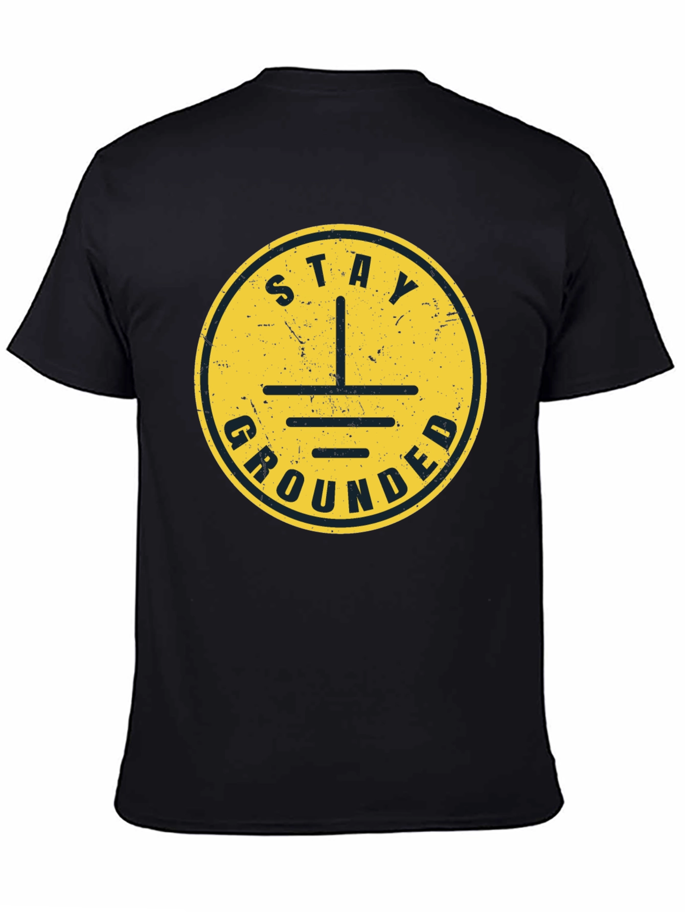 Stay Grounded T-Shirt - Black Graphic Tee