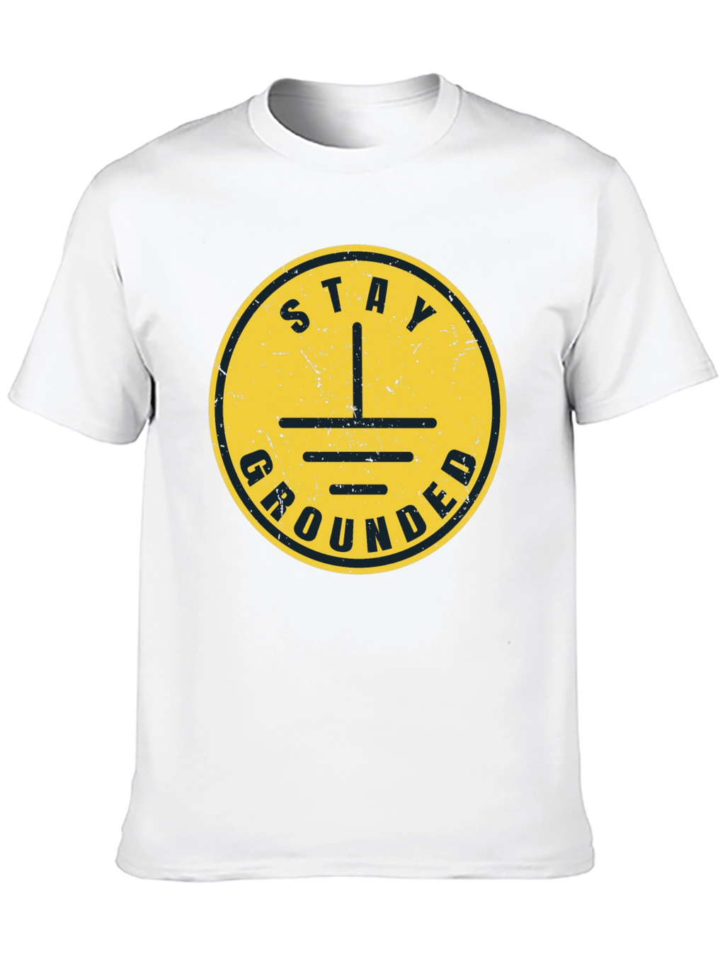Stay Grounded T-Shirt - Black Graphic Tee