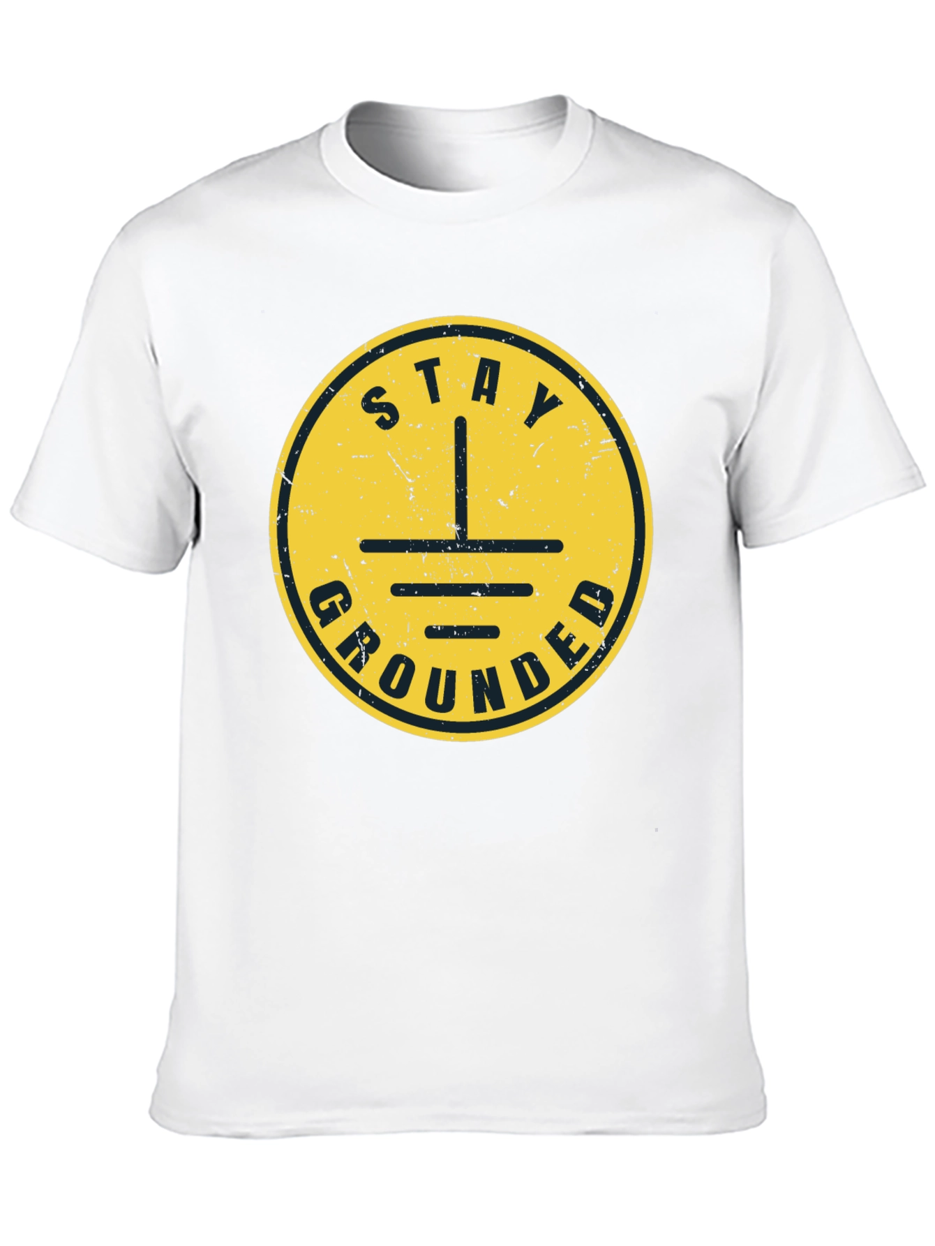 Stay Grounded T-Shirt - Black Graphic Tee