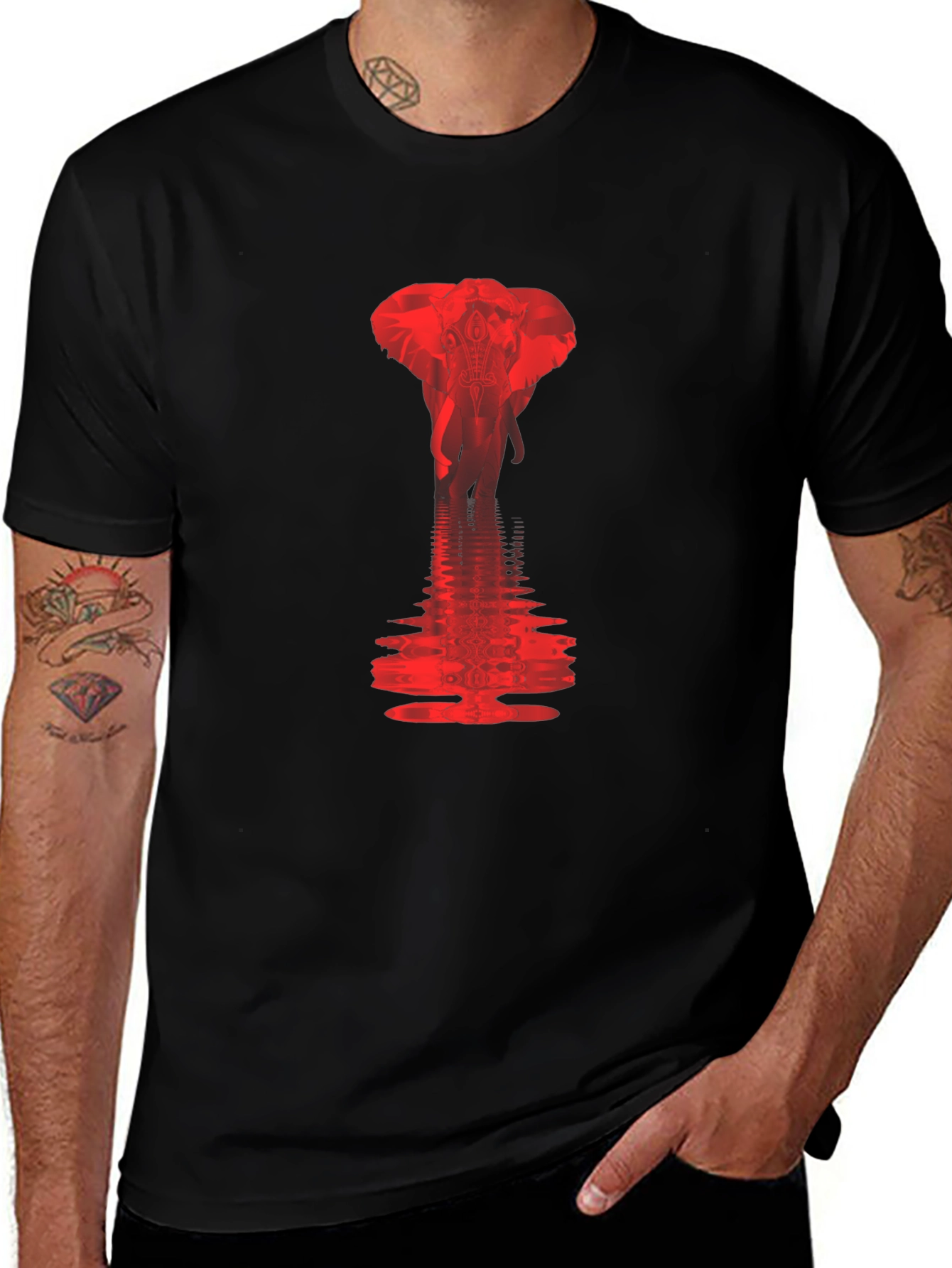 Elephant Reflection Graphic Tee
