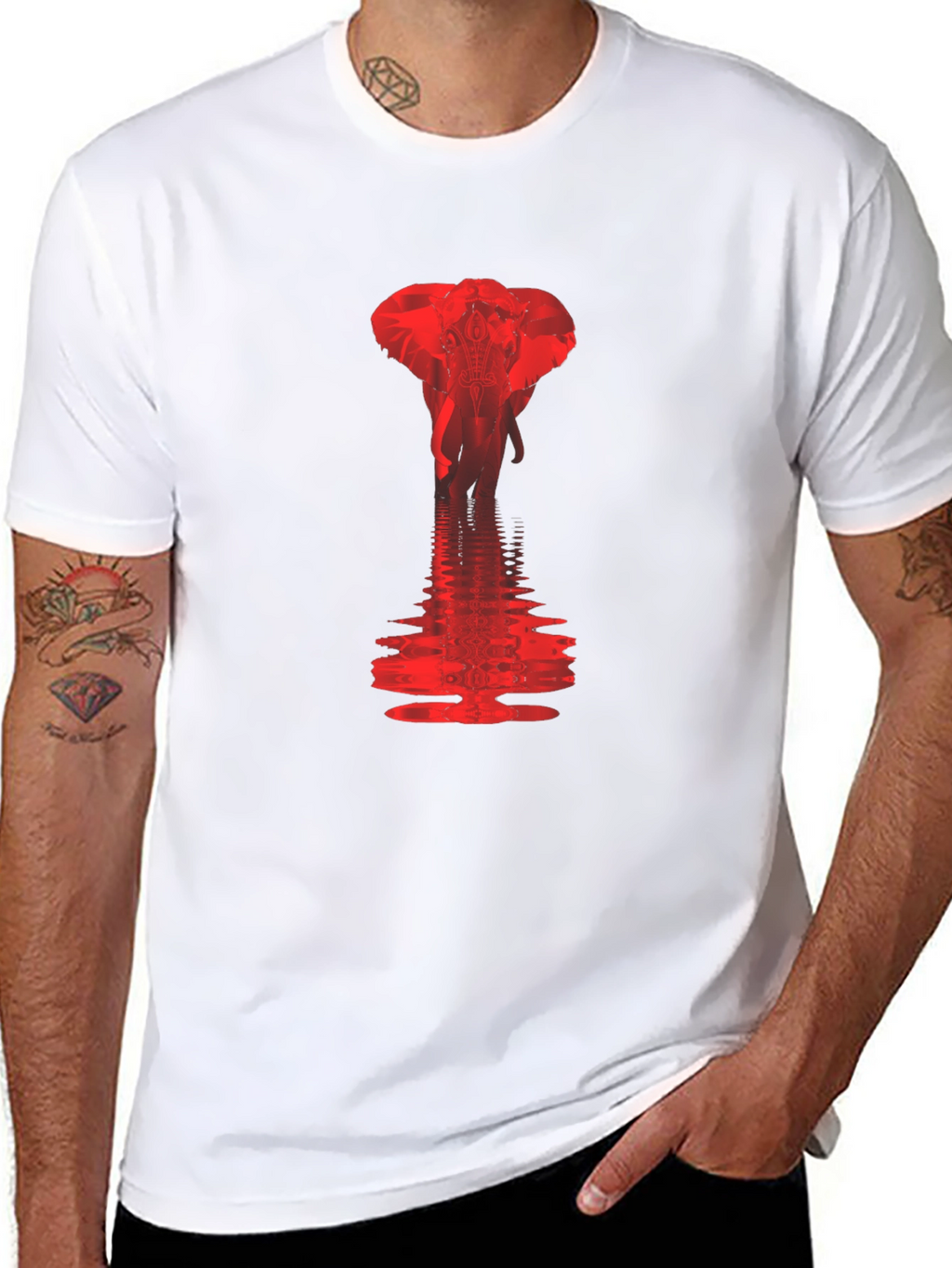 Elephant Reflection Graphic Tee