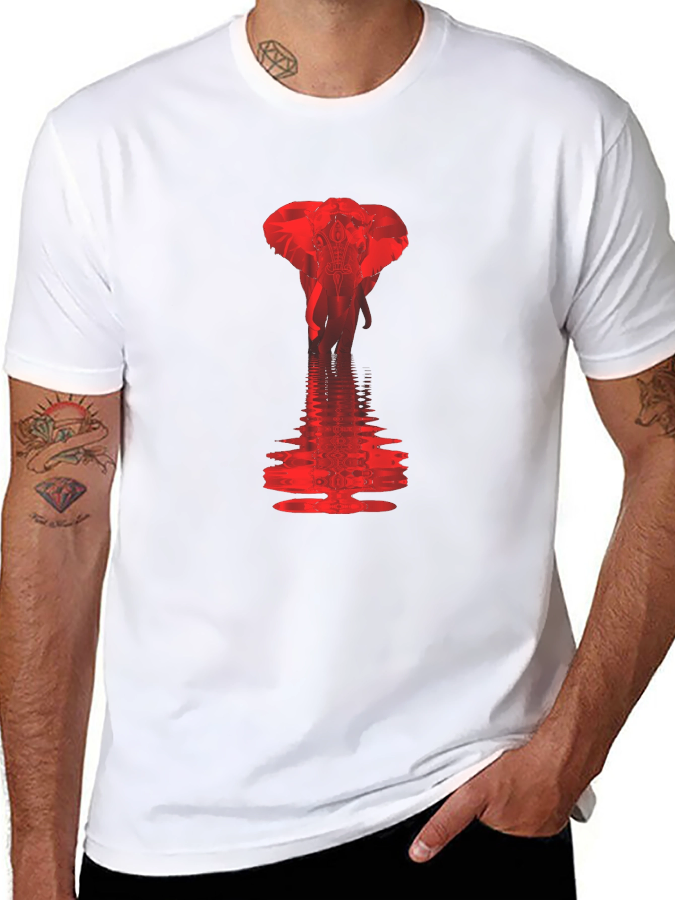 Elephant Reflection Graphic Tee