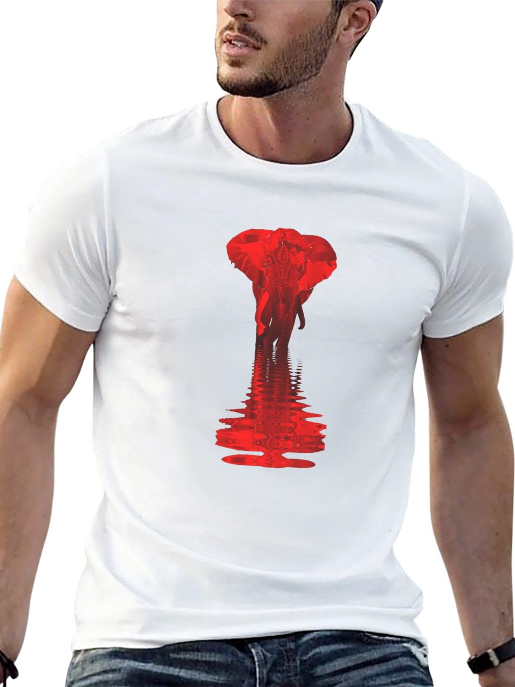 Elephant Reflection Graphic Tee