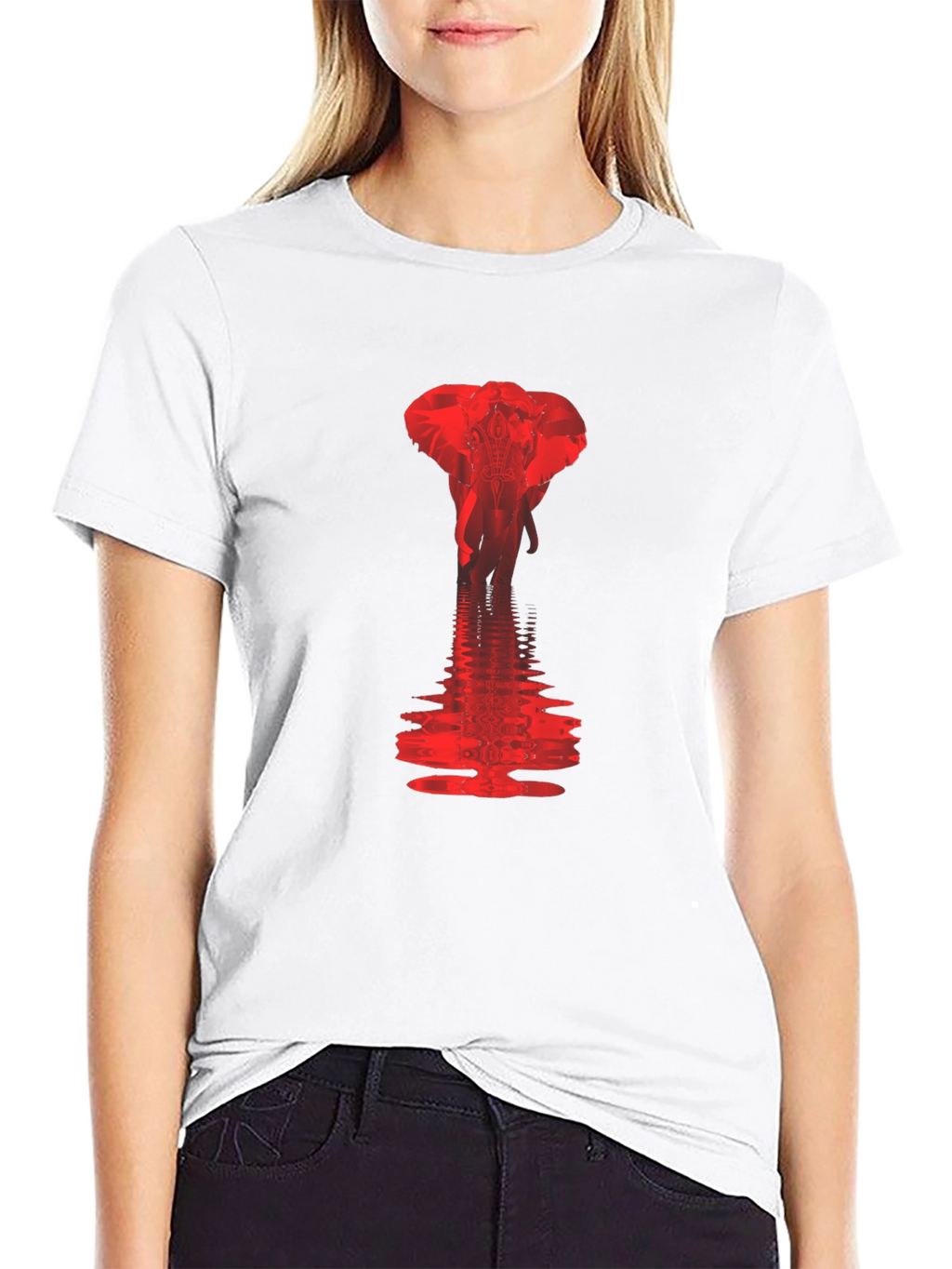 Elephant Reflection Graphic Tee